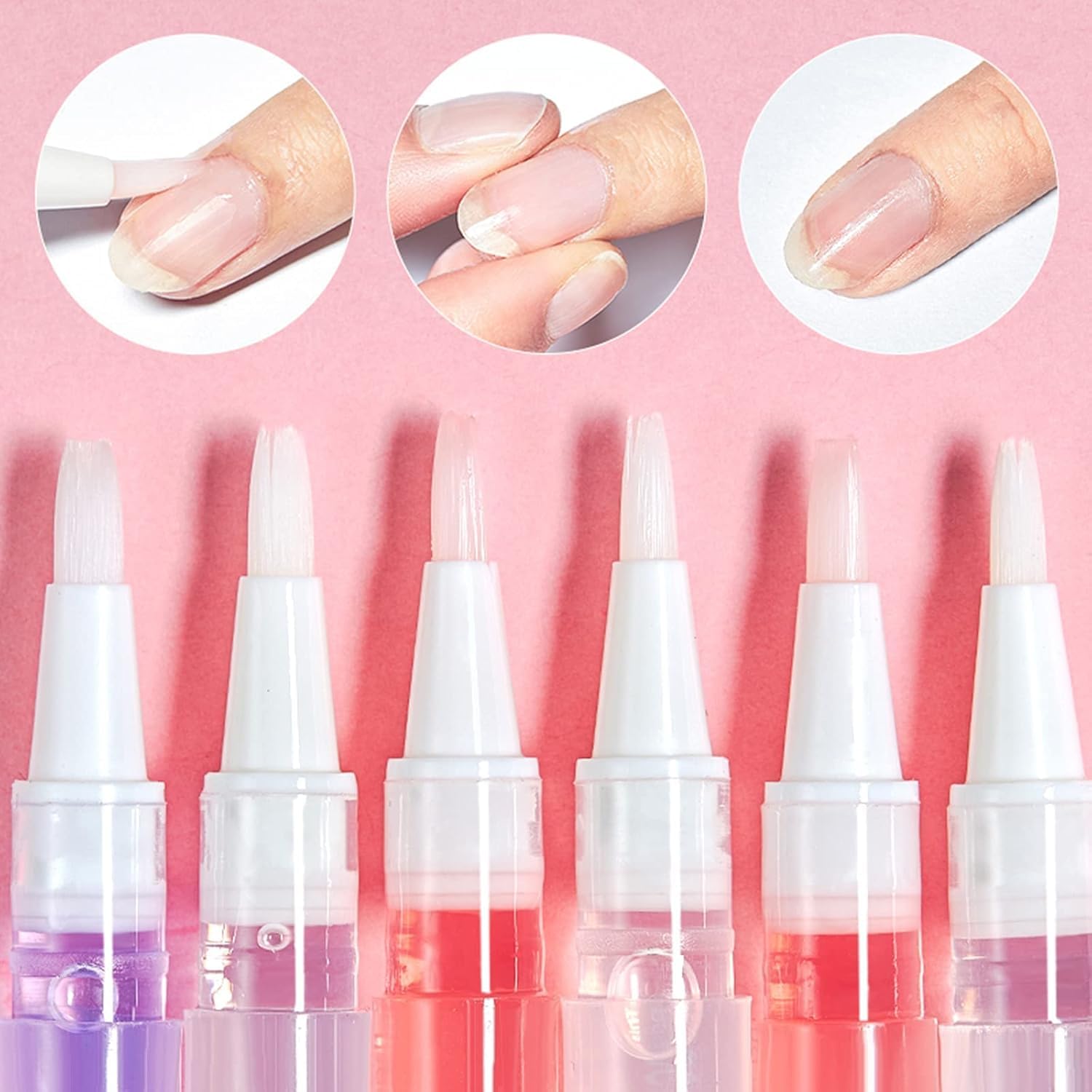 NAILWIND Nail Cuticle Oil Pen - Hydrating Cuticle Revitalizer with Soft Brush for Dry, Damaged Nails | Fruity Moisturizing Treatment Gel | Bulk Pack for Salon & Home Use | Perfect for Manicures, Pedicures & Nail Care Routine