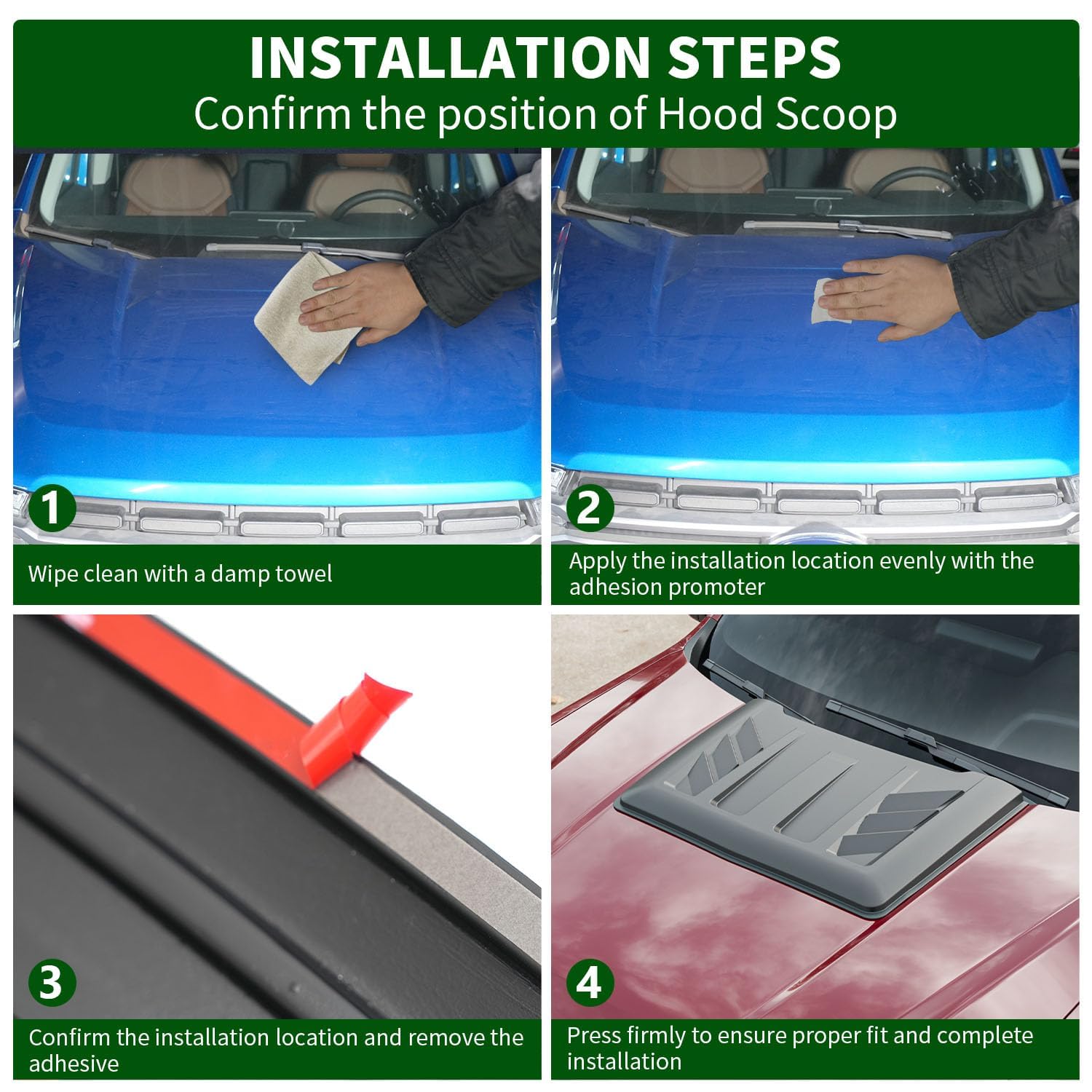 Ford Maverick Hood Scoop Replacement (2022-2025) | High-Quality Bonnet Vent Cover & Trim Accessories | Perfect for Off-Roading & Custom Car Upgrades