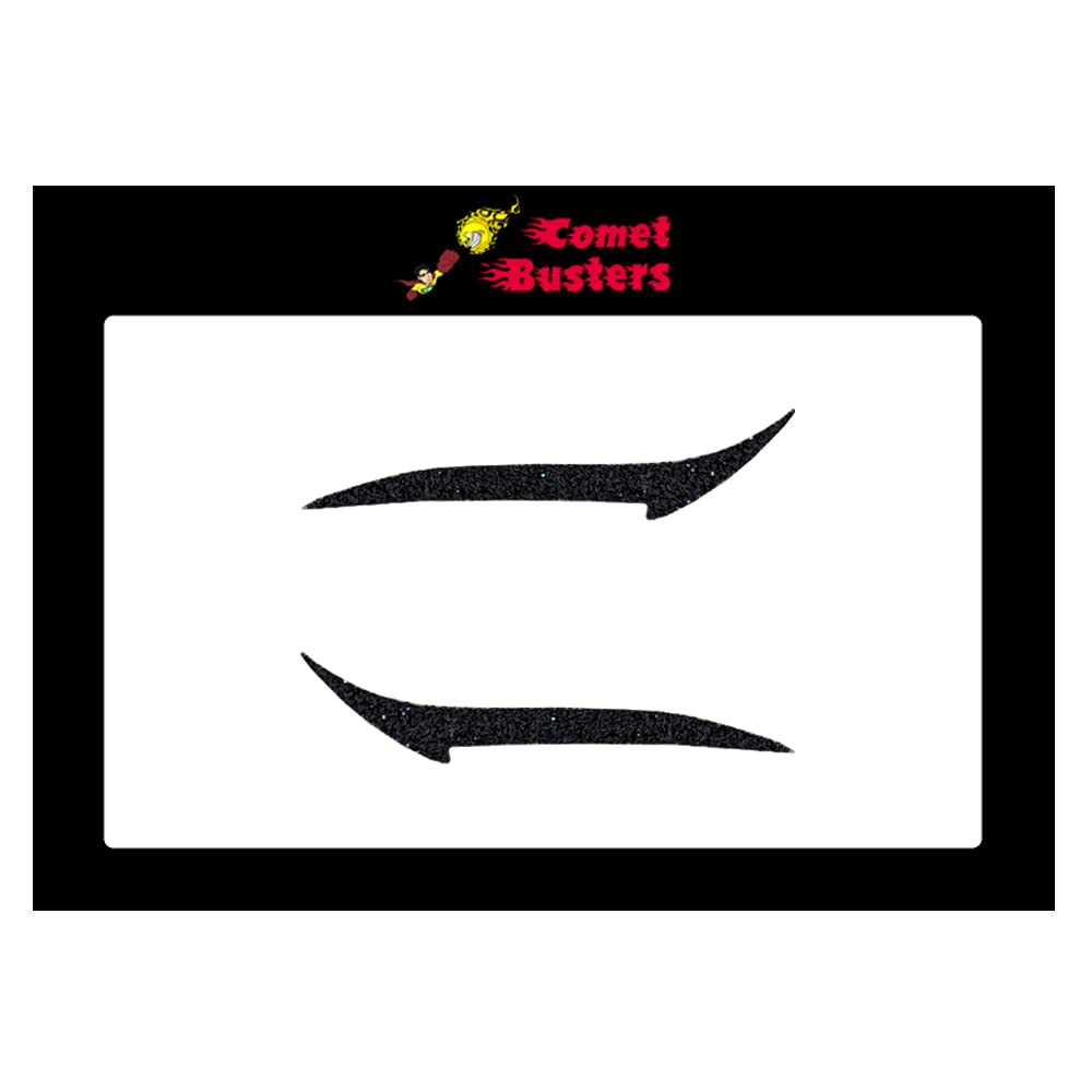 Comet Busters Glitter Black Eyeliner Stickers (EL066) - Waterproof Self-Adhesive Eye Makeup Decals for Parties, Halloween & Cosplay - Perfect for Festive Events and Creative Eye Looks