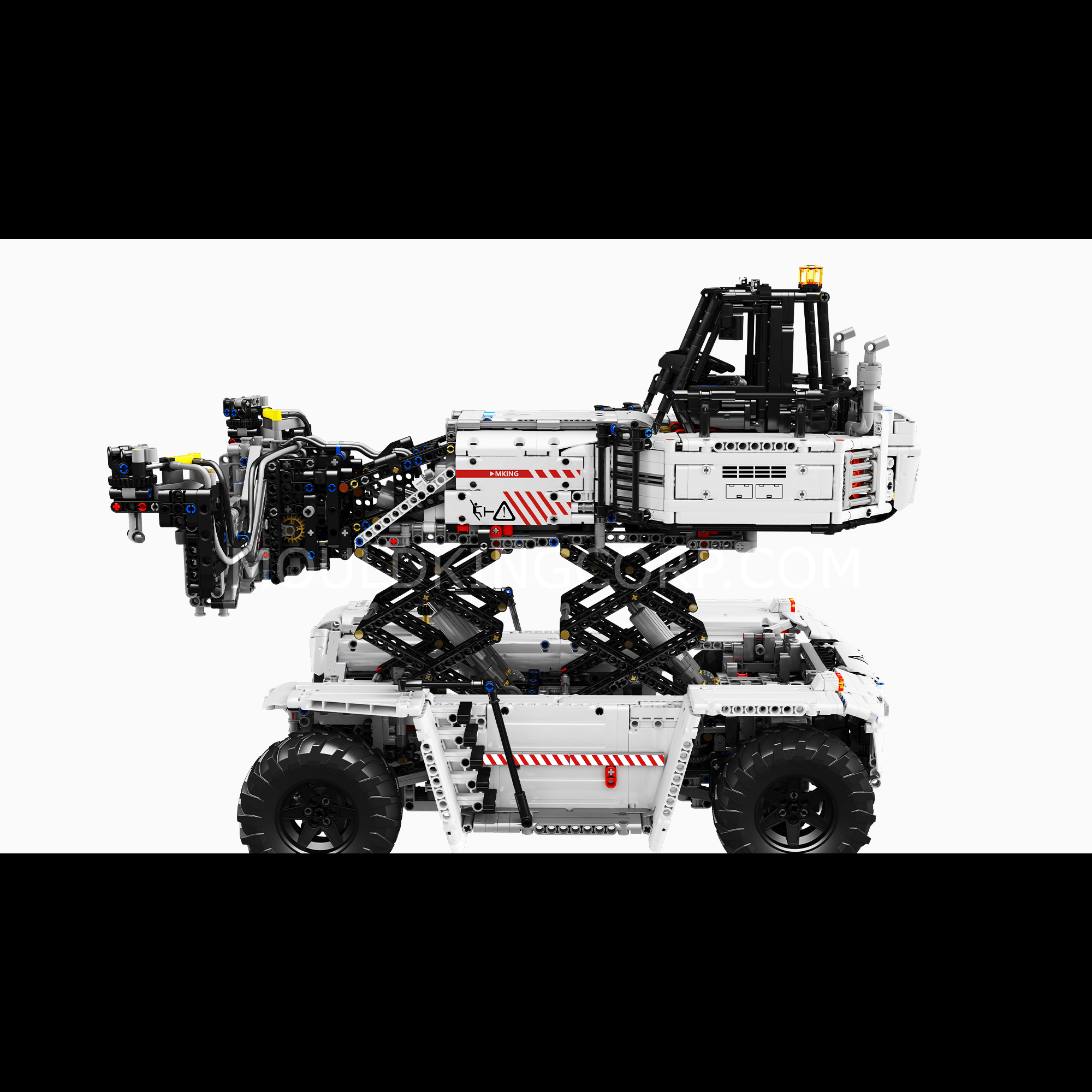 MOULD KING 17029/17030 Remote Control Forklift Building Blocks Set - 4,878 Pieces STEM Toy for Adults & Kids | Construction Vehicle Model for Collectors, DIY Engineering Projects & Educational Play
