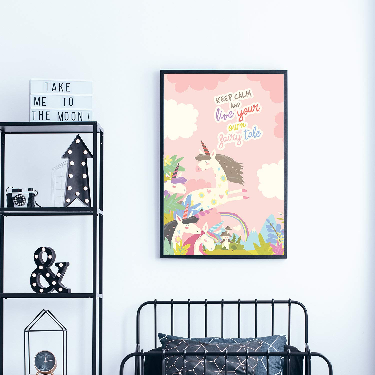 Kids Motivational Quote Art Poster - Inspirational Nursery & Classroom Wall Decor - Printable Bedroom Sign for Children | Perfect for Home, School & Playroom Decorations