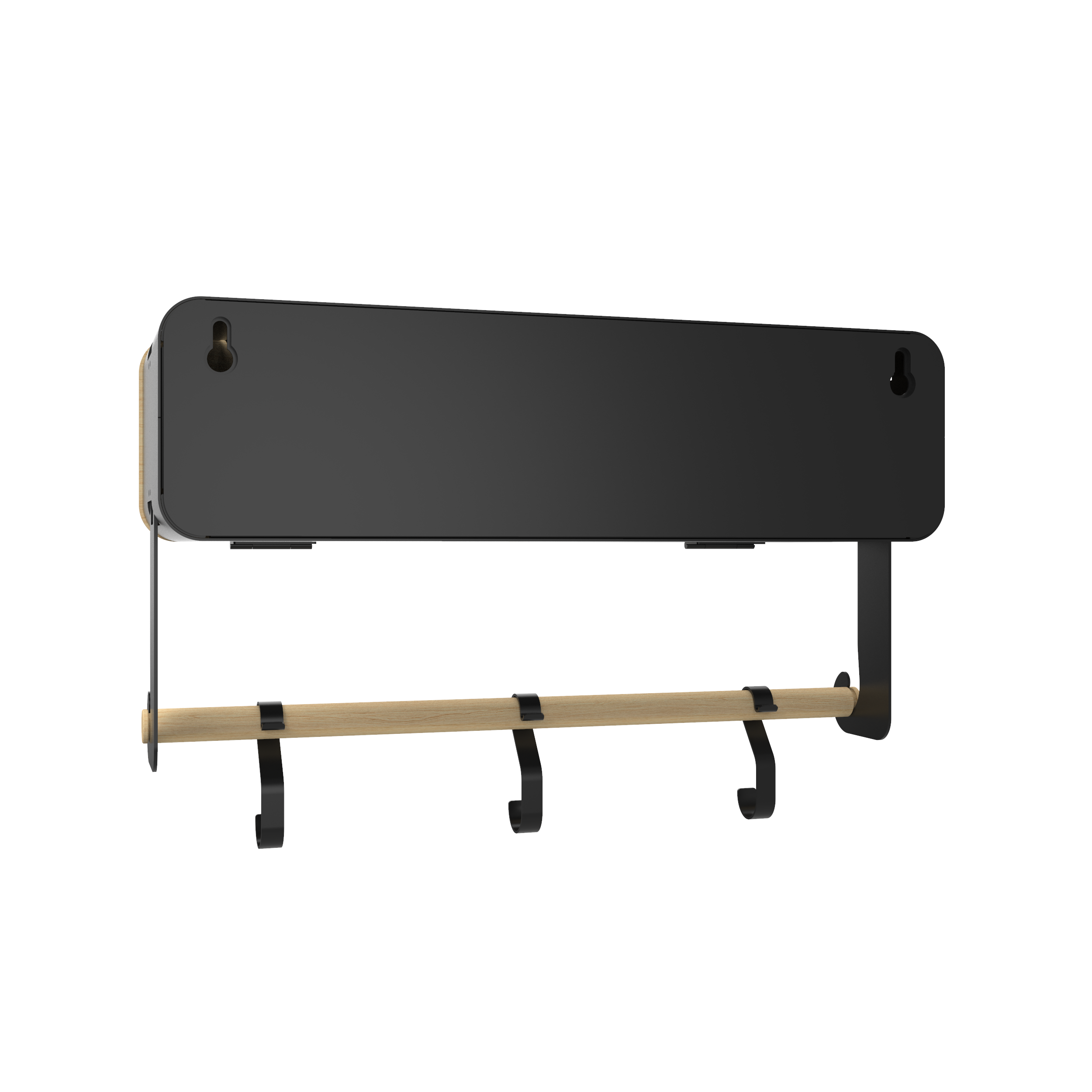 Magnetic Wall Mount Shelf with Door & Brackets - Space Saving Storage Organizer for Kitchen, Bathroom, Garage & Office