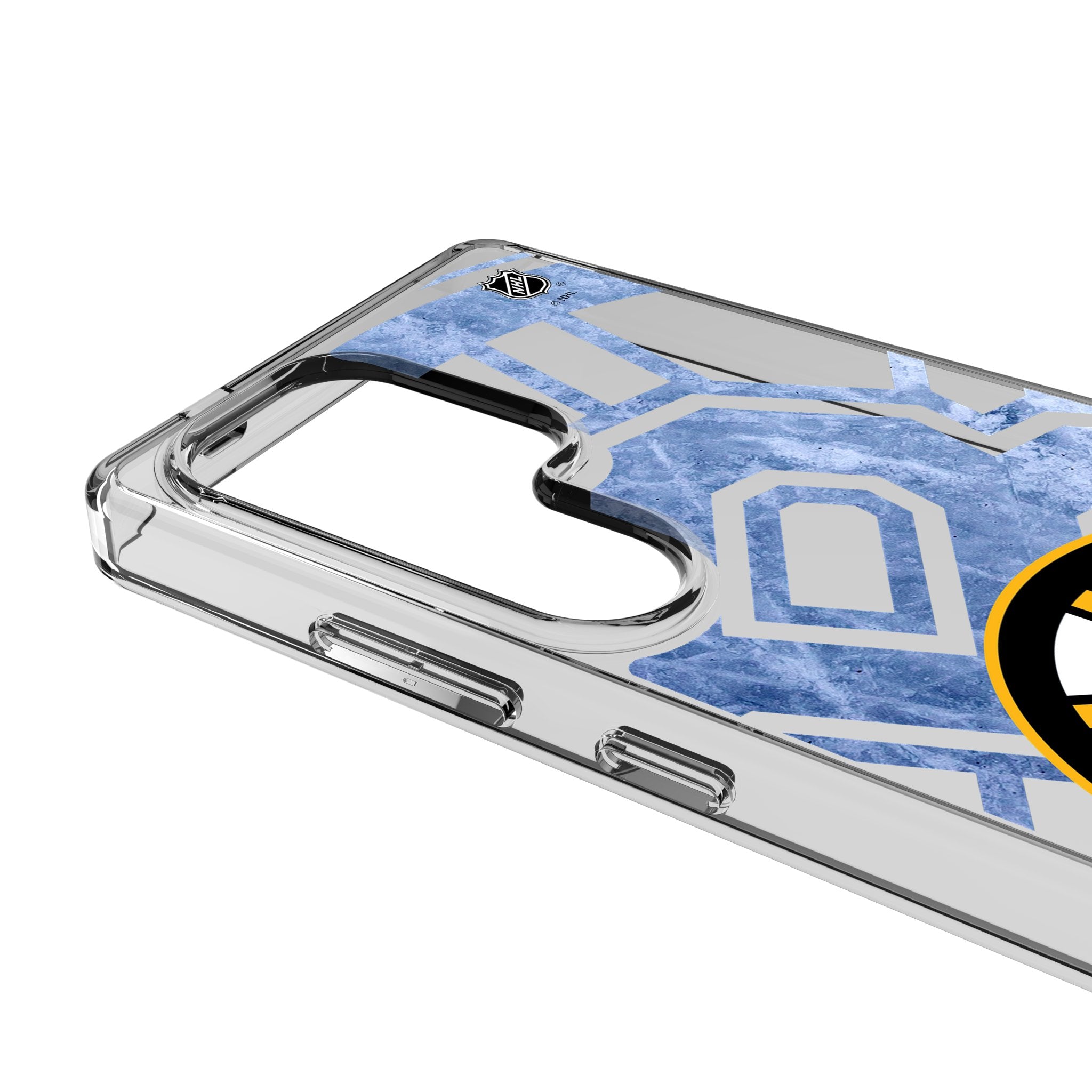 Boston Bruins Ice Tilt Clear Phone Case for Samsung Galaxy - Shatterproof Protective Cover with Team Logo - Perfect for Hockey Fans & Game Day Accessories