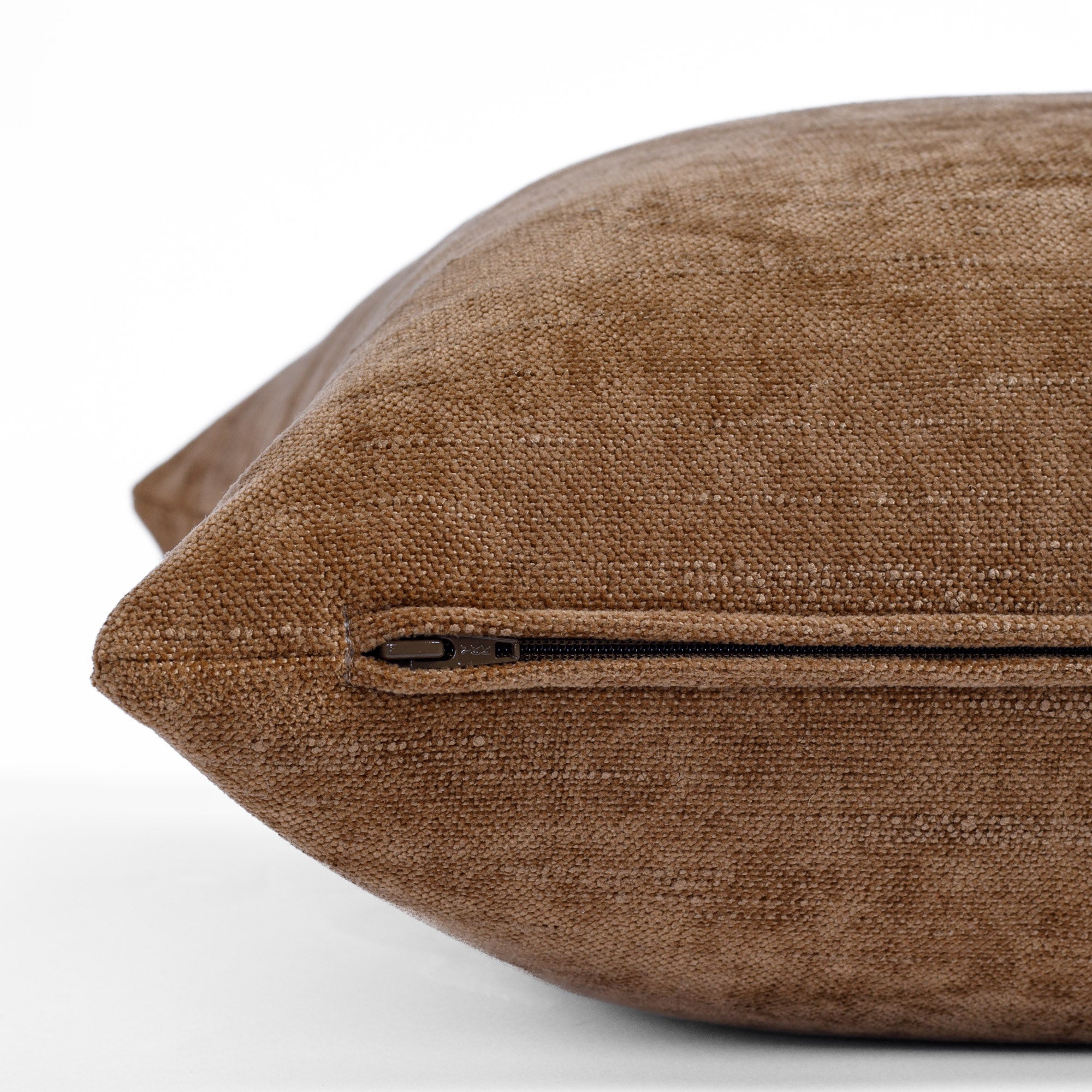 Premium Blaine 22x22 Inch Decorative Throw Pillow in Cinnamon Brown - Perfect for Sofa, Bed & Home Decor