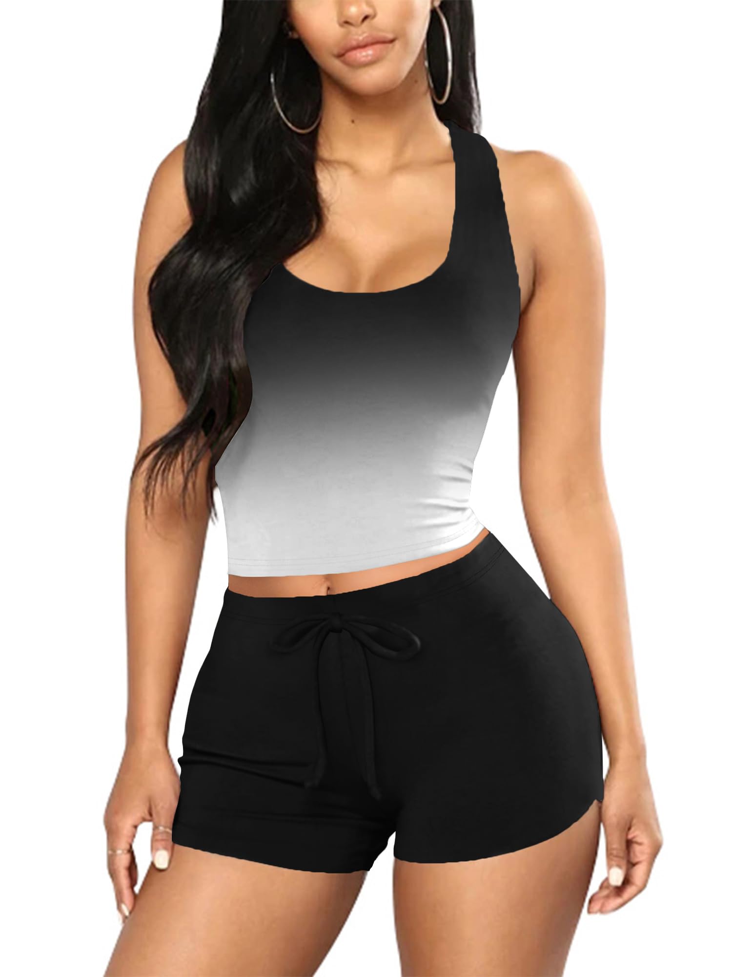 MrKoala Women's 2-Piece Pajama Set - Sexy Summer Sleepwear Shorts & Top Lounge Outfit for Women - Soft Comfortable Cute Pajamas for Sleep, Relaxation & Vacation