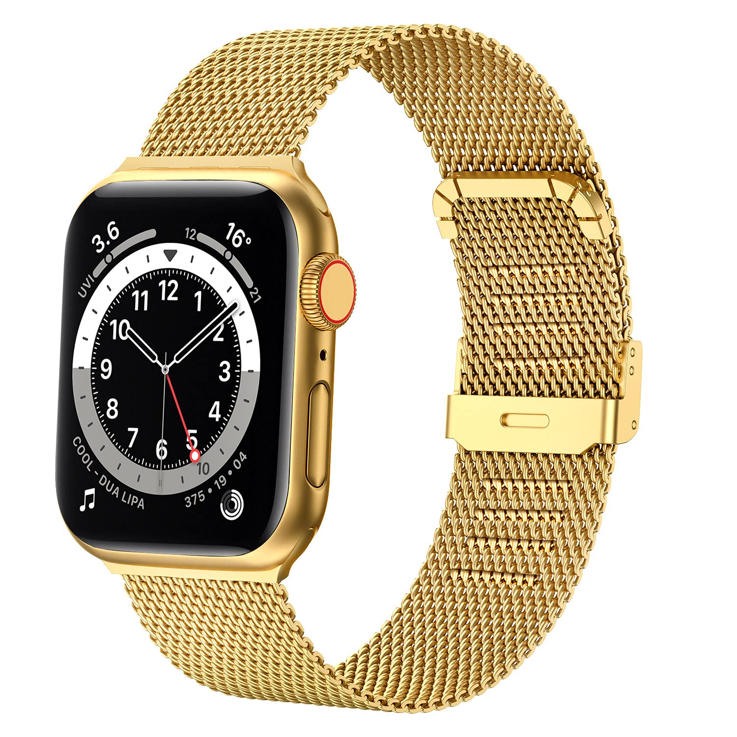 Premium Stainless Steel Milanese Loop Band Compatible with Apple Watch Series 7/6/5/4/3/2/1/SE - 38mm 40mm 41mm 42mm 44mm 45mm - Durable Metal Strap Replacement for Women & Men (Multi-Color) | Perfect for Workouts, Office Wear & Everyday Fashion