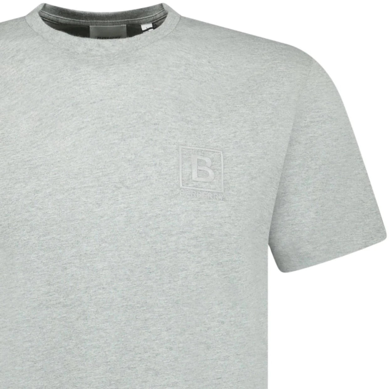 Burberry Grey Jenson Logo T-Shirt for Men - Classic Cotton Casual Tee for Everyday Wear, Street Style & Outfits