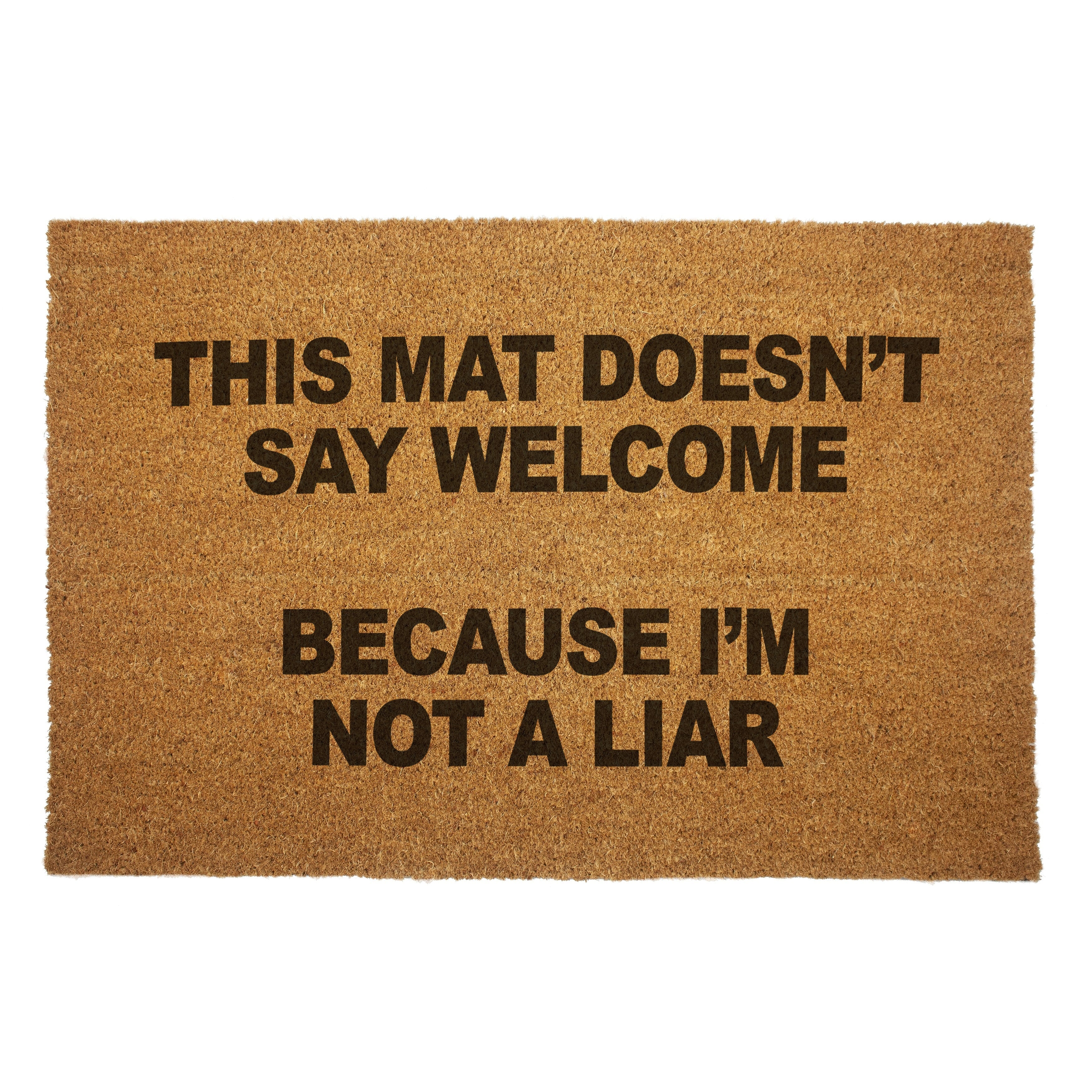 Non-Slip Welcome Doormat for Front Door - Durable Indoor/Outdoor Entrance Mat for Home, Office & Apartment - Perfect for Muddy Shoes & Wet Weather