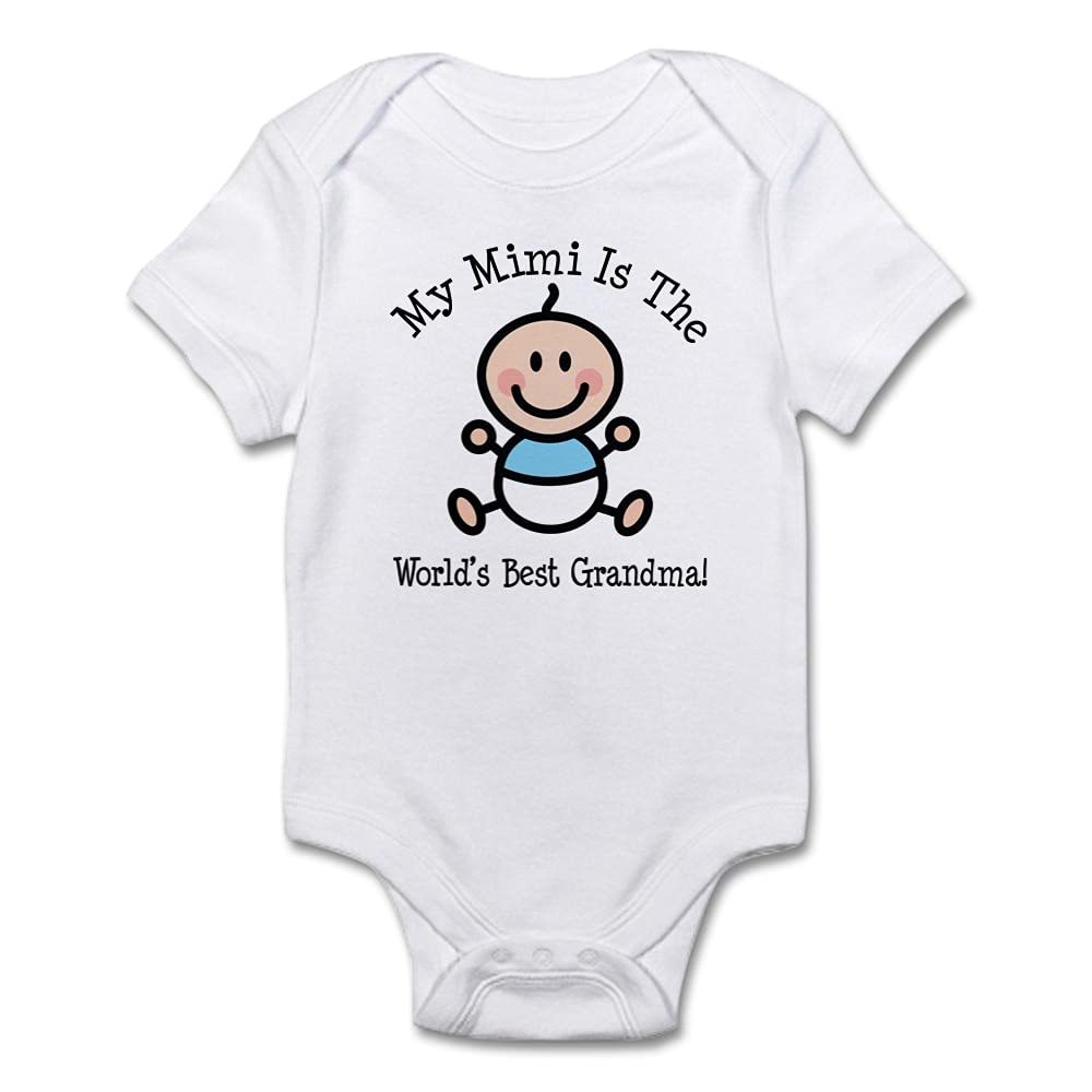 Best Mimi Baby Boy Stick Figure Bodysuit - Funny Infant Onesie for Newborns & Toddlers - Perfect for Birthdays, Baby Showers & Family Photos