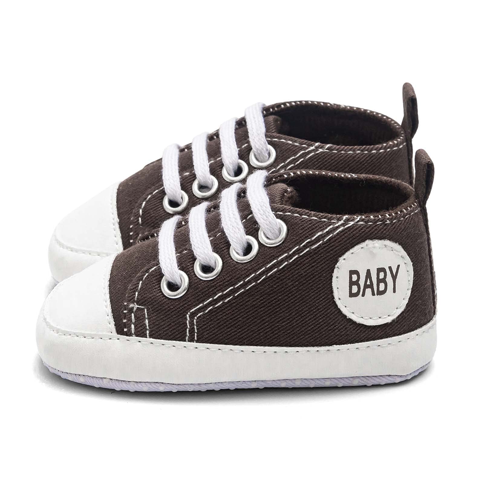 **Baby Boys & Girls Non-Slip Walking Sneakers – Soft Lightweight Canvas Shoes with Rubber Sole for Toddlers | Perfect for First Steps, Playtime & Outdoor Adventures**
