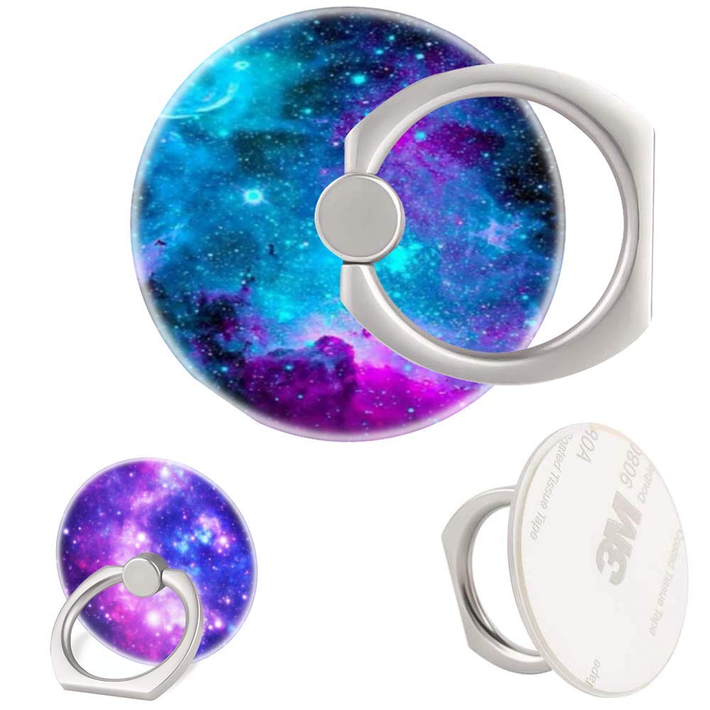 3 Pack Galaxy Phone Ring Holder - 360° Finger Stand for Smartphones & Tablets | Perfect for Work & Travel