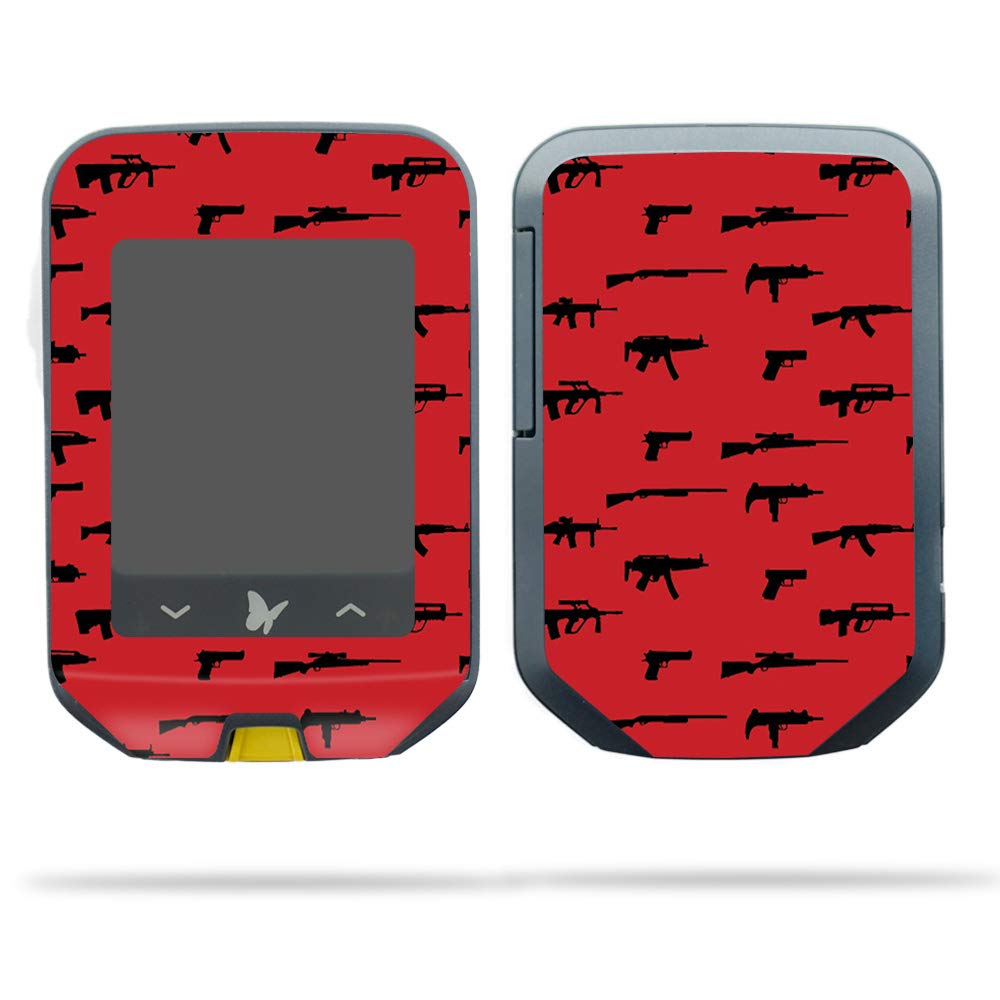 MightySkins Vinyl Wrap for Abbott Freestyle Precision Neo - Guns Design | Durable Protective Cover for Diabetes Testing