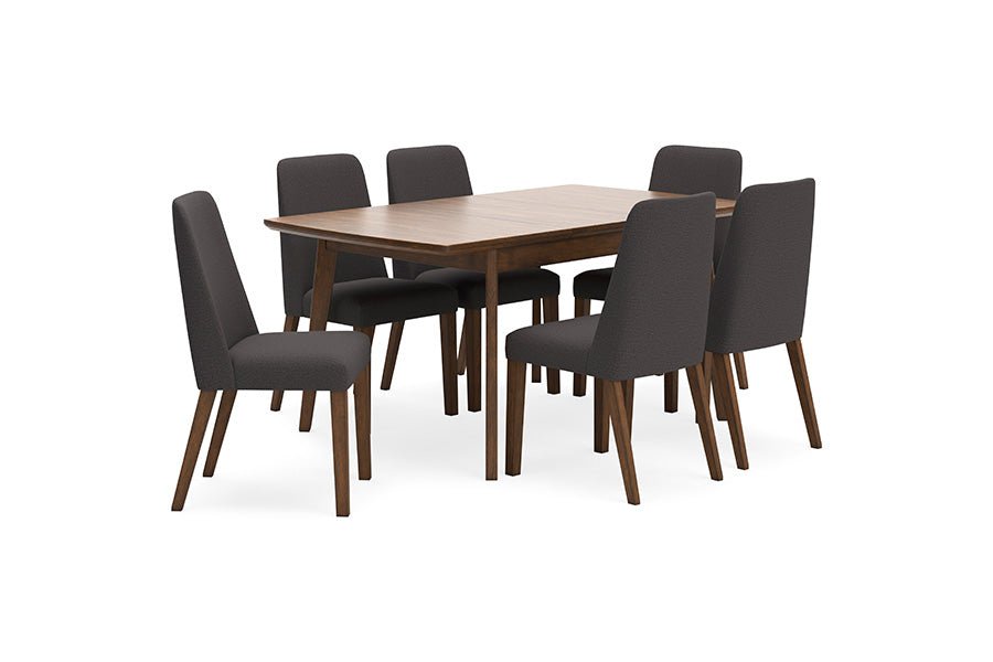 Premium Lynn Charcoal Dining Chairs Set of 2 - Modern Upholstered Kitchen Chairs with Padded Seat - Perfect for Dining Room, Kitchen, Breakfast Nook & Small Spaces
