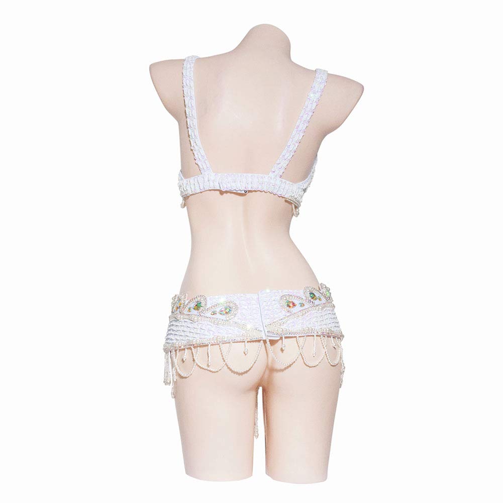 Royal Smeela Women's Belly Dance Costume Set - Sexy Belly Dance Bra & Belt Outfit for Performances, Halloween, Carnival & Cosplay