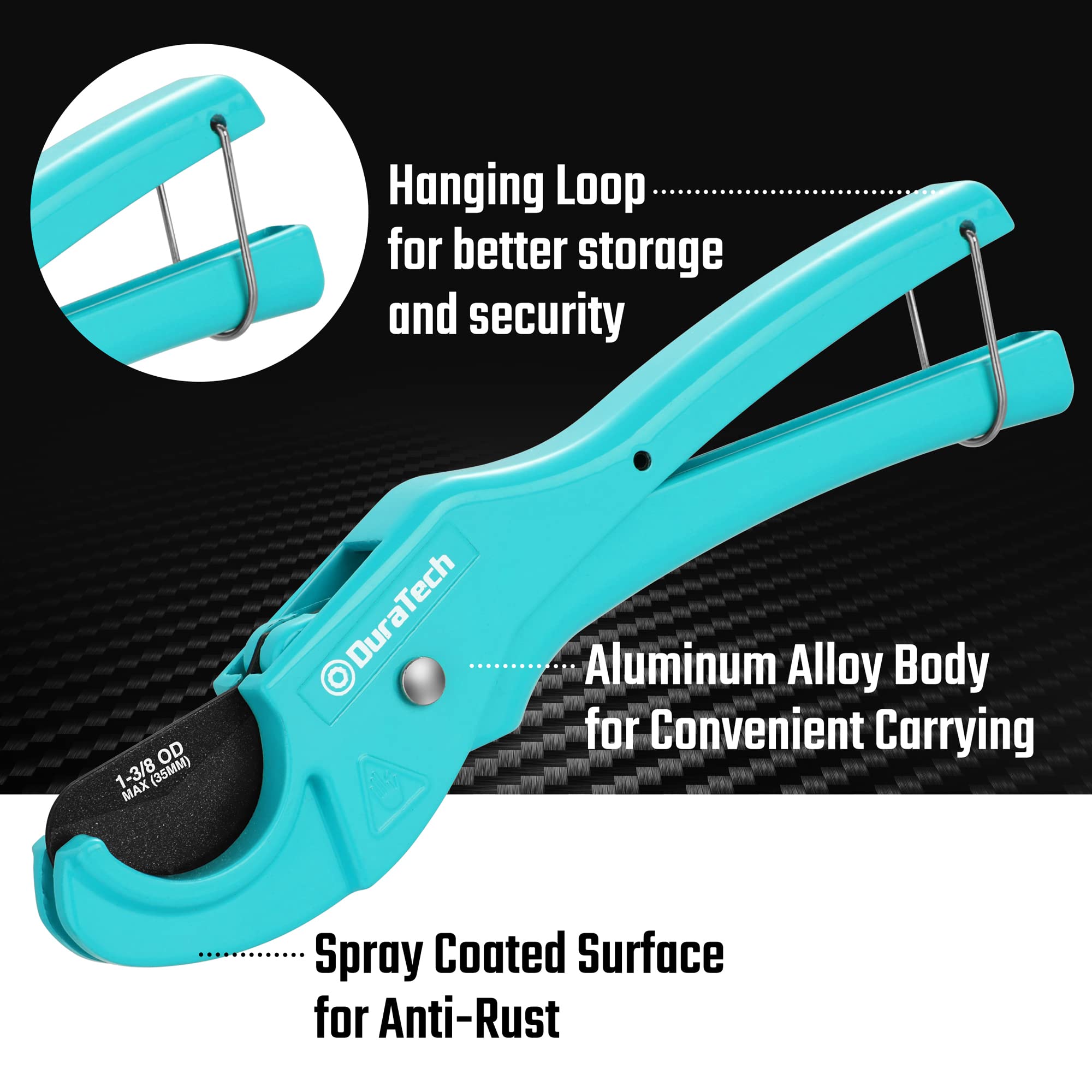 DURATECH PEX Pipe Cutter - Professional Tubing Cutter for 1/8