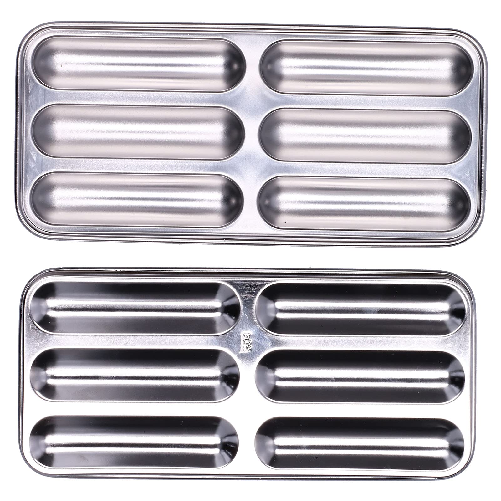 Premium Stainless Steel Sausage Maker Mold - Non-Stick Sausage Baking Tool for Homemade Hot Dogs & Sausages - Perfect for Home Kitchen & Restaurant Use (18x10x3cm Square) - Ideal for BBQ Parties, Breakfast Prep & Gourmet Cooking
