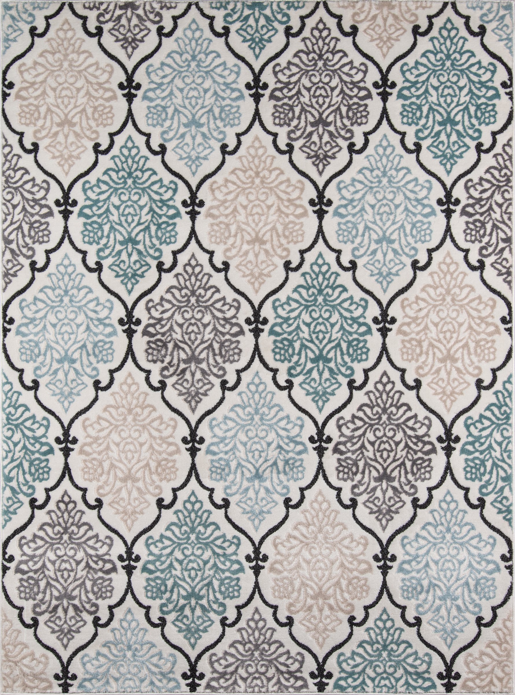 Nolita Rugs Norabel 2' x 3' Polyester and Polypropylene Area Rug - Soft Non-Slip Living Room, Bedroom, or Office Carpet