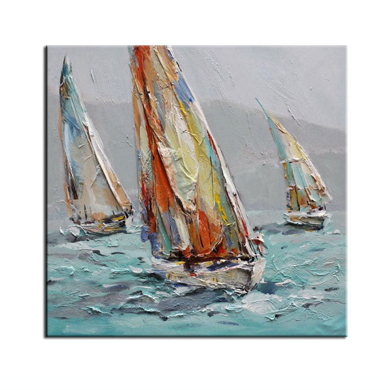 Sailboat Decor - Nautical Themed Home Decor for Coastal & Beach House Style - Perfect for Living Room, Bedroom, or Office