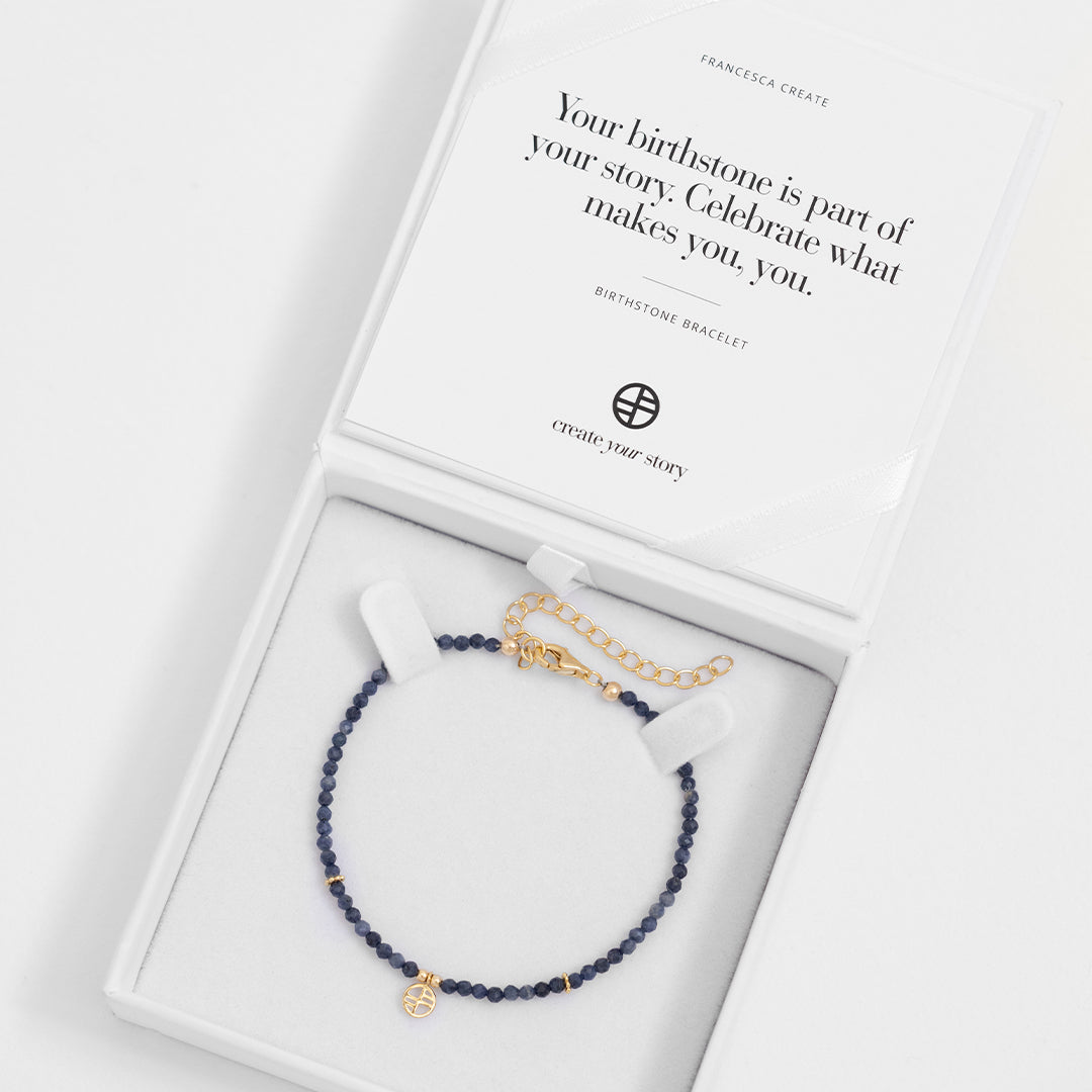 September Birthstone Bracelet - Elegant Sapphire Jewelry for Women | Perfect Gift for Birthday, Anniversary & Special Occasions