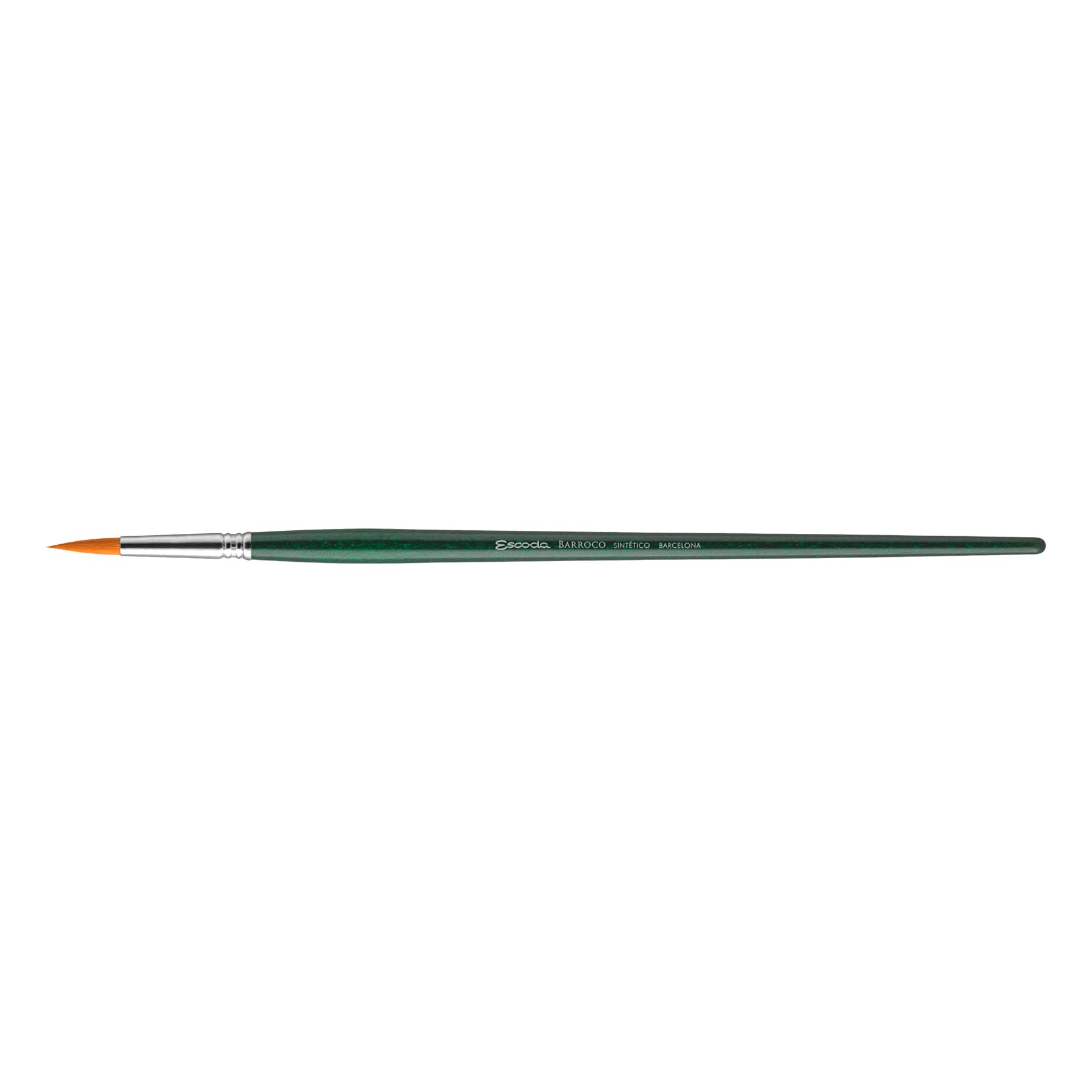 Escoda Barroco Series 2511 Professional Artist Brush - Synthetic Gold Taklon Filament Round Size 4/0 for Oil & Acrylic Painting - Perfect for Detailed Work, Miniature Art & Fine Detailing