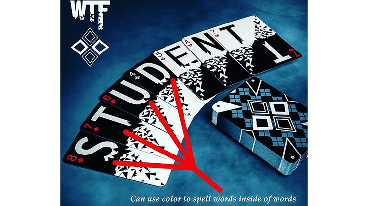 WTF Cardistry Spelling - Premium Playing Cards for Magic Tricks & Card Flourishing | Perfect for Cardists, Magicians & Beginners