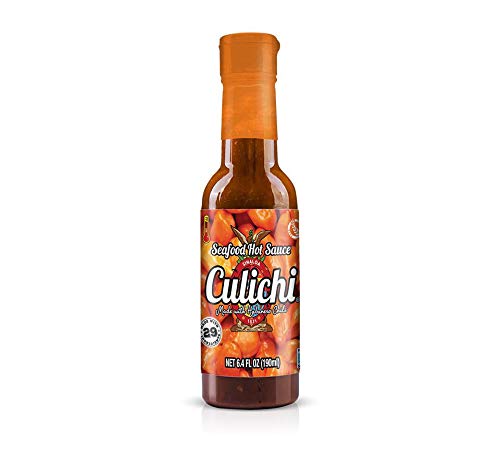 Spicy Habanero Hot Sauce - Culichi Salsa (4 Pack, 6.4oz Bottles) - Perfect for Tacos, Wings & Mexican Cuisine