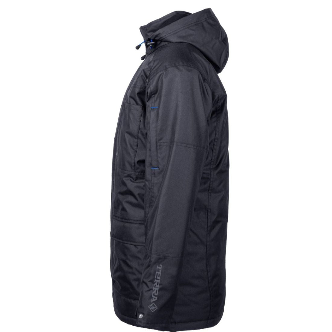 Terra Bolt Men's Quilted Polyester Winter Parka Jacket - Windproof & Waterproof Cold Weather Coat for Outdoor Activities, Skiing, Snowboarding & Daily Winter Wear
