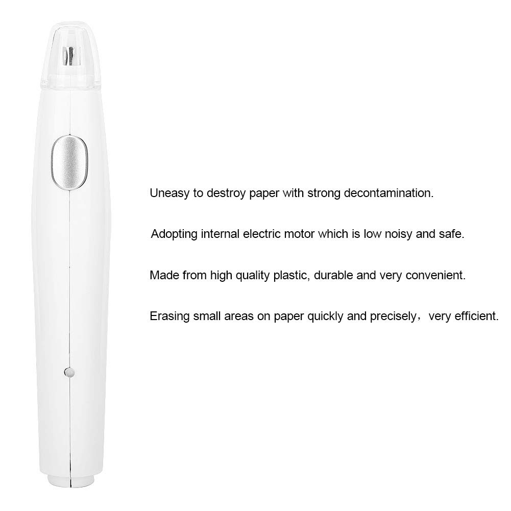 Zerodis Rechargeable Electric Pencil Eraser - USB Powered Eraser with 16 Replacement Refills, Battery Operated White Eraser for Artists & Students - Perfect for Sketching, Drawing & Office Use