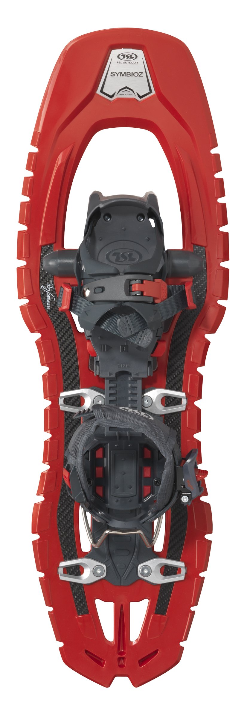 TSL Symbioz Elite Snowshoes - Red | Lightweight & Durable Winter Hiking Shoes for Men & Women | Perfect for Snow Trekking, Backpacking & Mountain Adventures