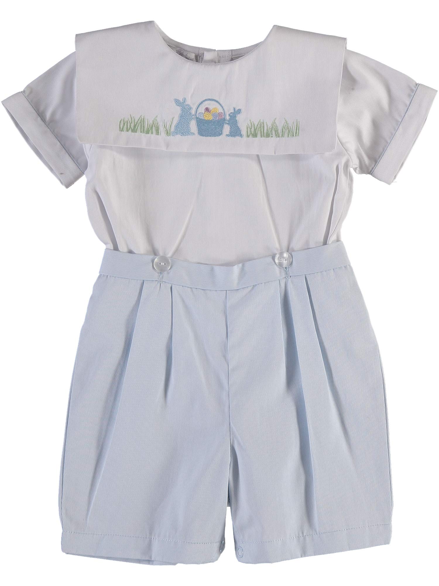Boys' Easter Outfit Set - Short Sleeve Shirt & Shorts for Spring & Summer | Perfect for Easter Sunday, Family Photos & Outdoor Activities