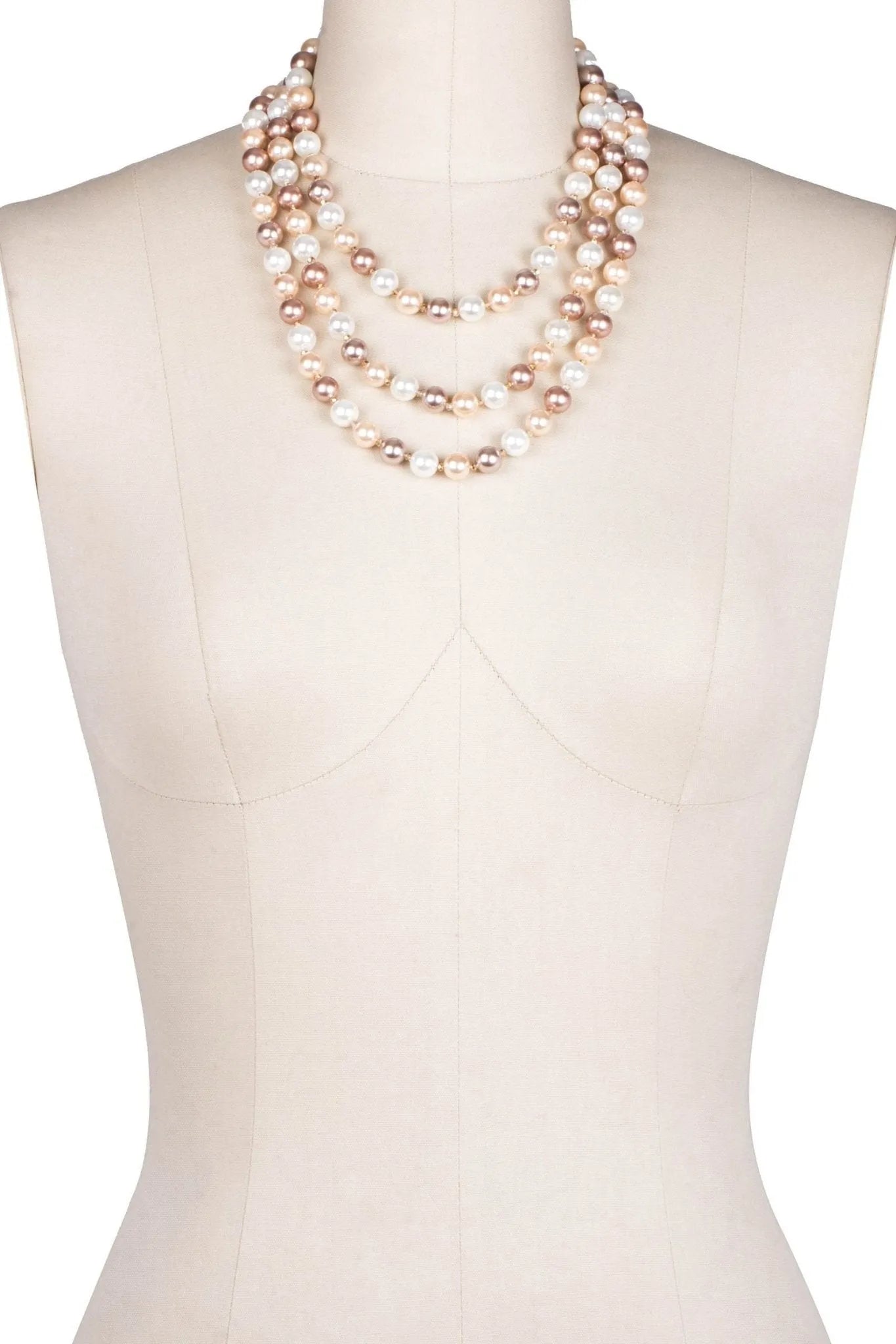 3-Layer Pearl Necklace for Women - Elegant & Timeless Jewelry Gift for Brides, Parties & Special Occasions