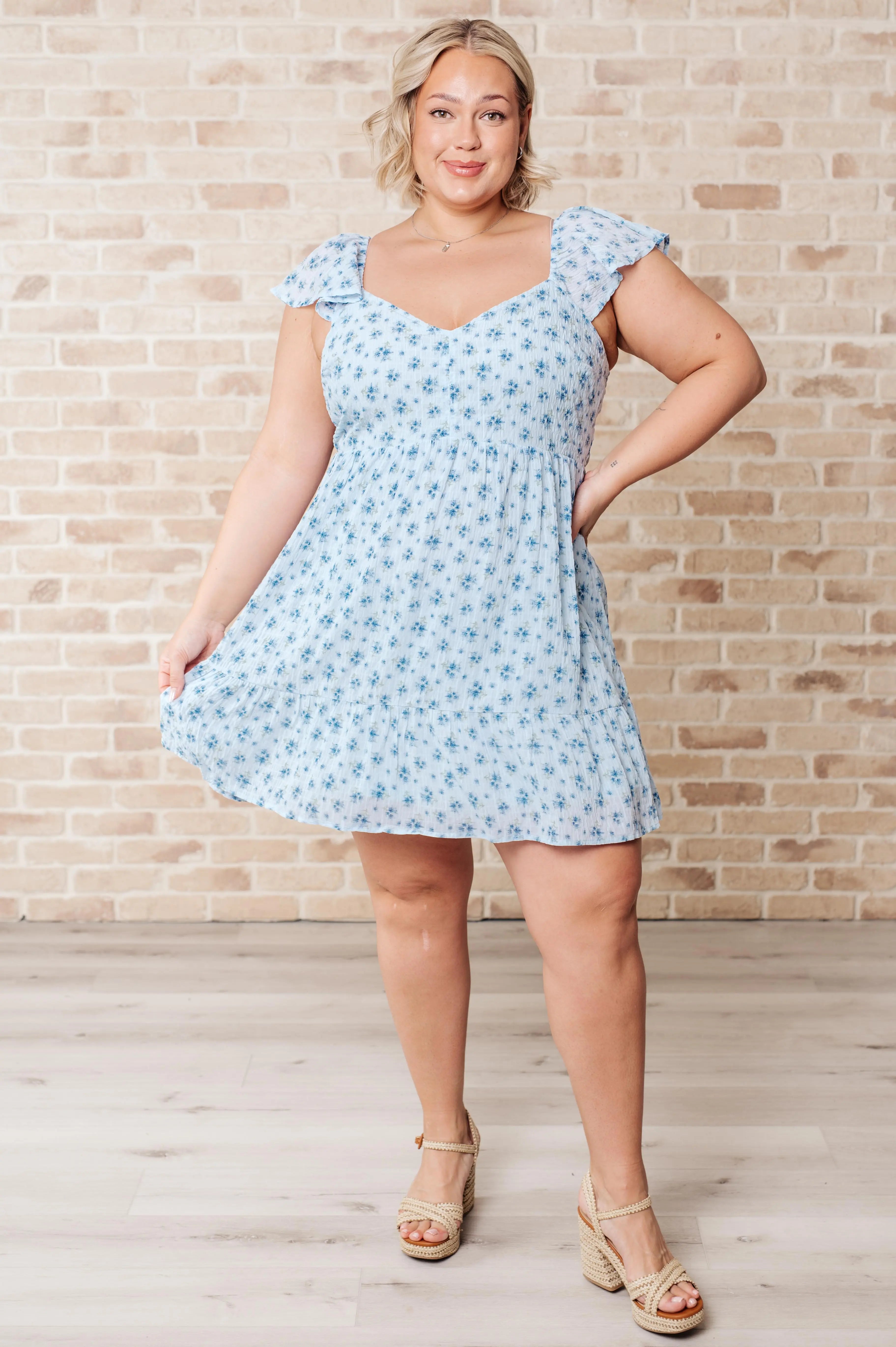 Big Rock Candy Mountain Floral V-Neck Dress for Women - Elegant Summer Dress for Casual Outings, Parties, and Beach Vacations