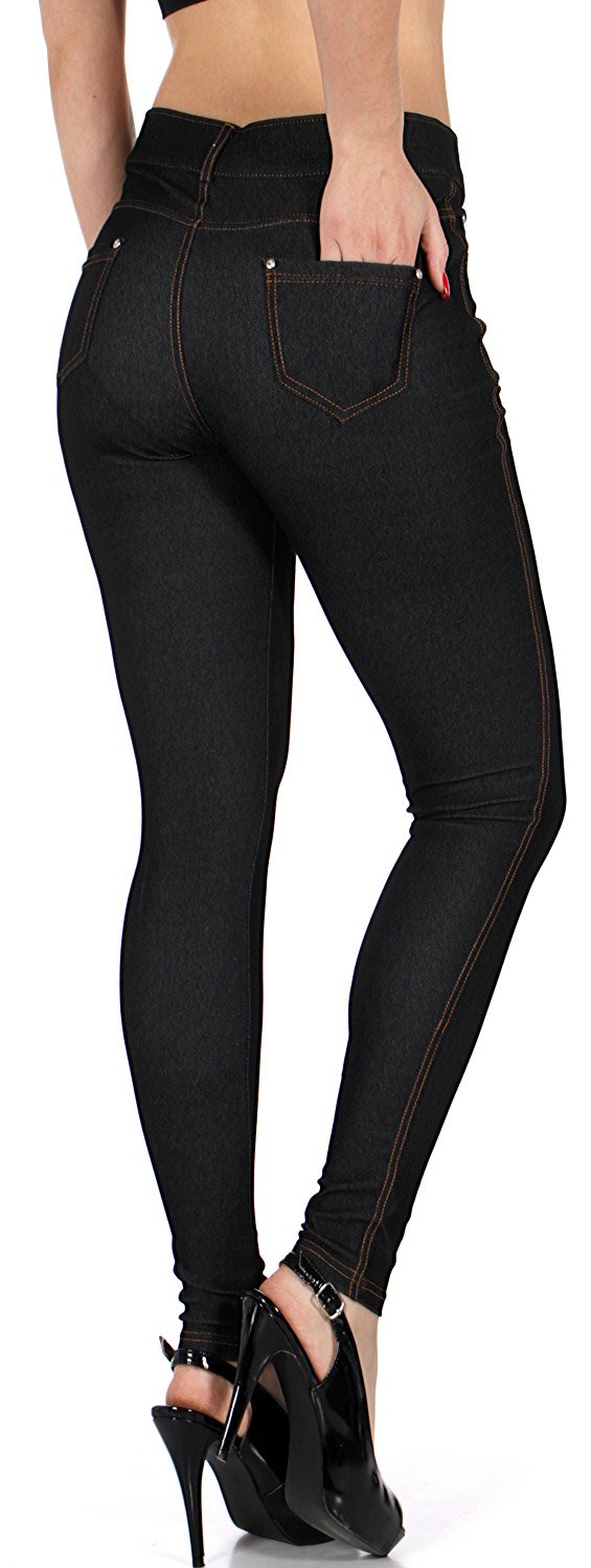 Women's Stretch Pull-On Cotton Blend Jeggings - Comfortable & Stylish for Casual Wear, Work & Travel