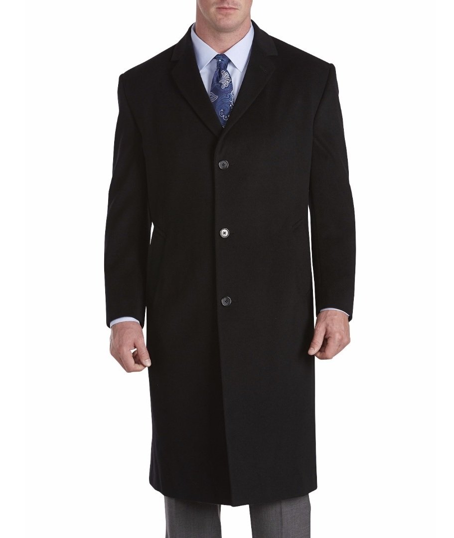 Jean-Paul Germain Wool Blend Sander Top Coat for Men | Premium Winter Overcoat | Formal & Business Occasions