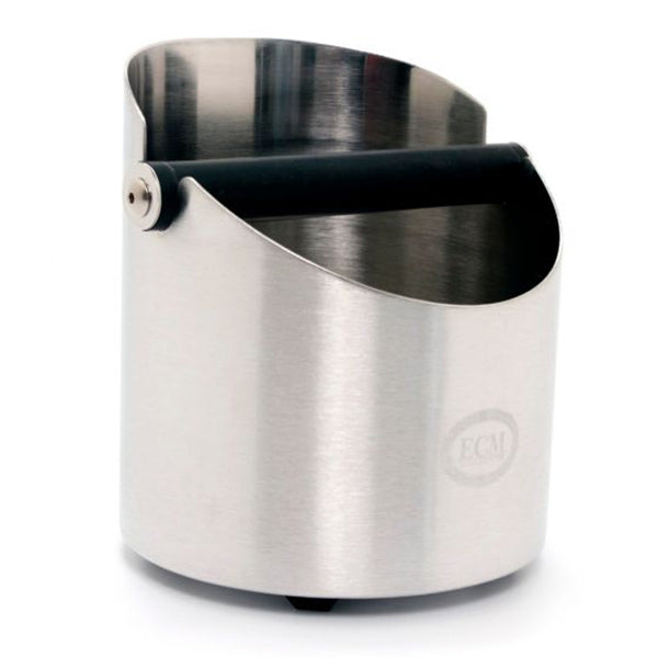ECM Knock Box - Professional Espresso Knock Out Box for Coffee Grounds, Durable Stainless Steel Coffee Puck Disposal with Silicone Base - Perfect for Home Baristas & Coffee Shops