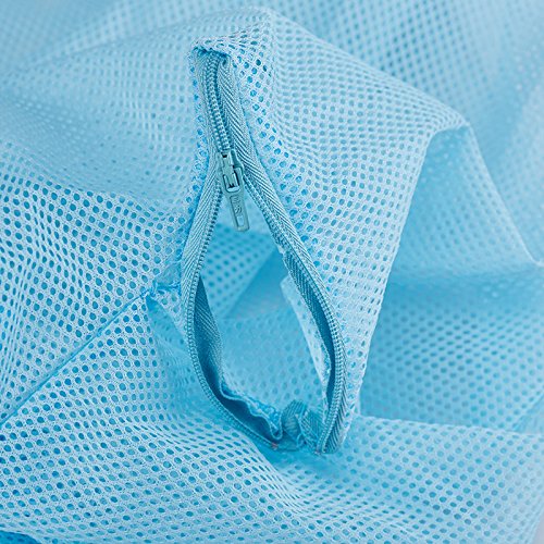 Adjustable Multifunctional Polyester Cat Bathing Bag - Pet Shower & Nail Trimming Mesh Carrier for Grooming (Blue) - Perfect for Stress-Free Bath Time & Safe Nail Care at Home