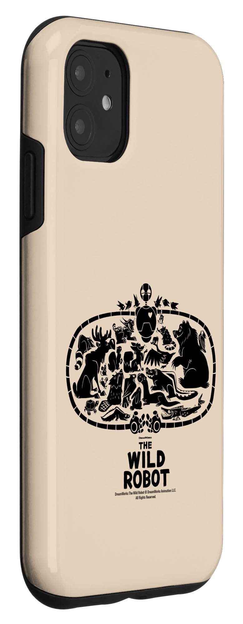 iPhone 11 Case - DreamWorks The Wild Robot Group Hug Design - Shockproof Protective Phone Cover for iPhone 11 - Perfect for Kids, Teens & Movie Fans - Great Gift for Birthday & Holidays