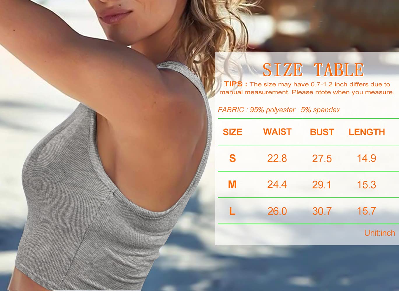 Women's Workout Crop Tank Top - White Basic Cutoff Fitness Shirt for Running, Yoga & Gym | Breathable Athletic Wear for Women & Girls
