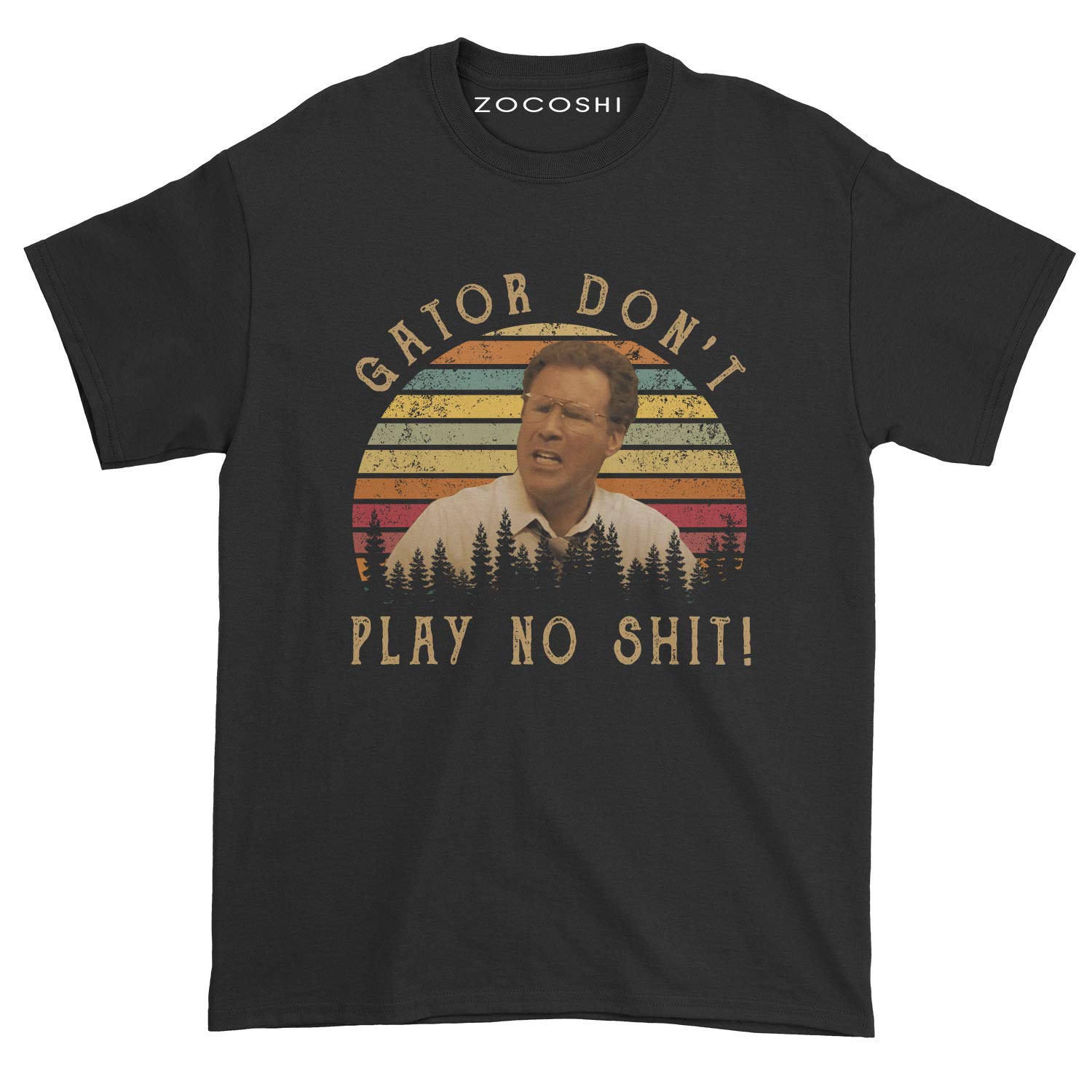 Gator Don't Play No Shit Funny Alligator Graphic T-Shirt - Cool Casual Cotton Tee for Men & Women - Perfect for Parties, Gifts, and Everyday Wear