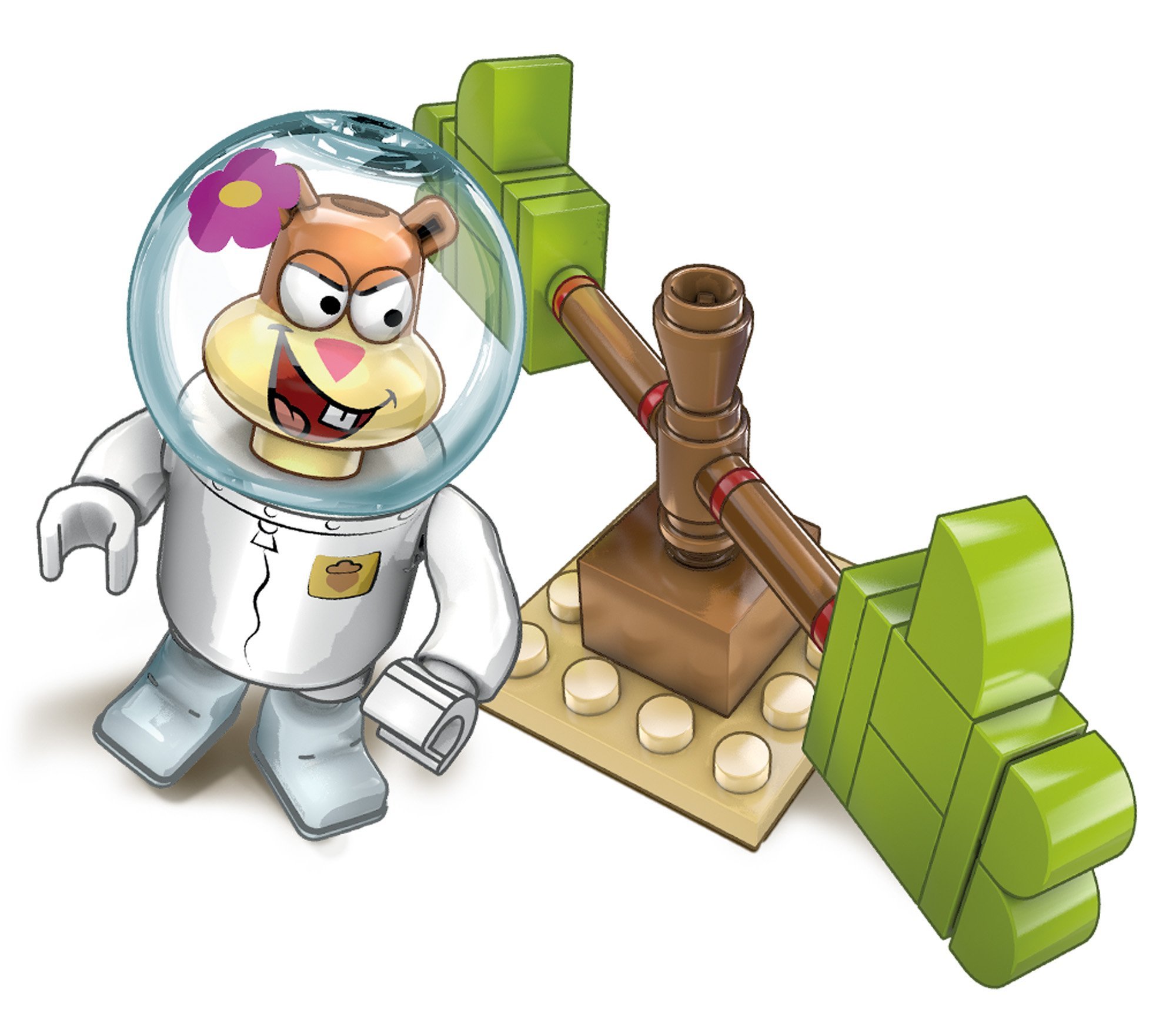 Mega Bloks Spongebob Squarepants Sandy's Wacky Pack Building Kit - 80+ Pieces, STEM Learning Toys for Kids Ages 4+, Perfect for Creative Play & Birthday Gifts