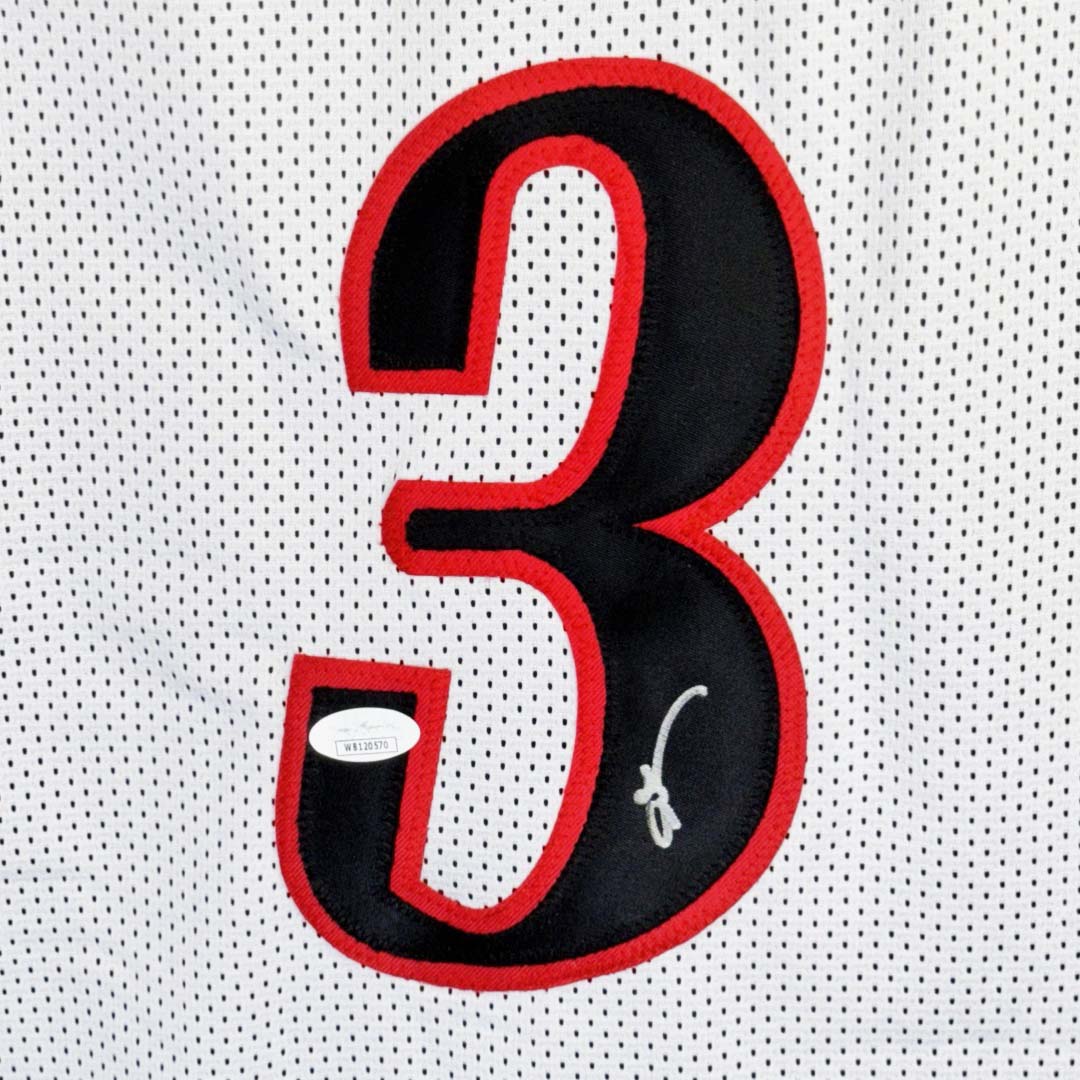 Authentic Allen Iverson Signed Philadelphia 76ers White Basketball Jersey with JSA COA - Perfect for NBA Memorabilia Collectors and Sports Fans Display