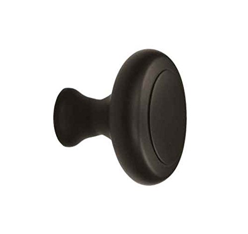 Heavy Duty Solid Brass Cabinet Knobs - Set of 10 Black Painted - Perfect for Kitchen Cabinets, Dressers, and Furniture Hardware Upgrade