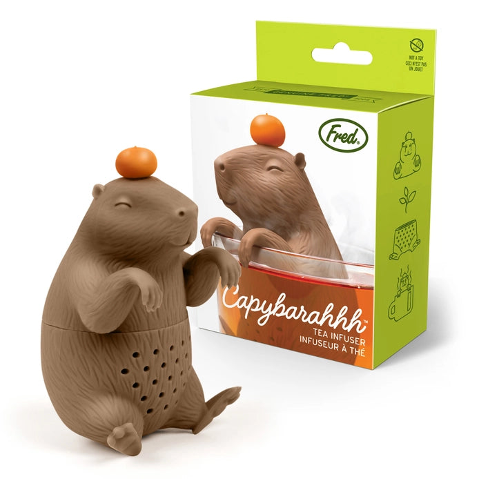 Funny Capybara Tea Infuser - Adorable Animal-Shaped Loose Leaf Tea Strainer for Herbal & Fruit Teas - Perfect Gift for Tea Lovers & Animal Enthusiasts (Home, Office, Spa Use)