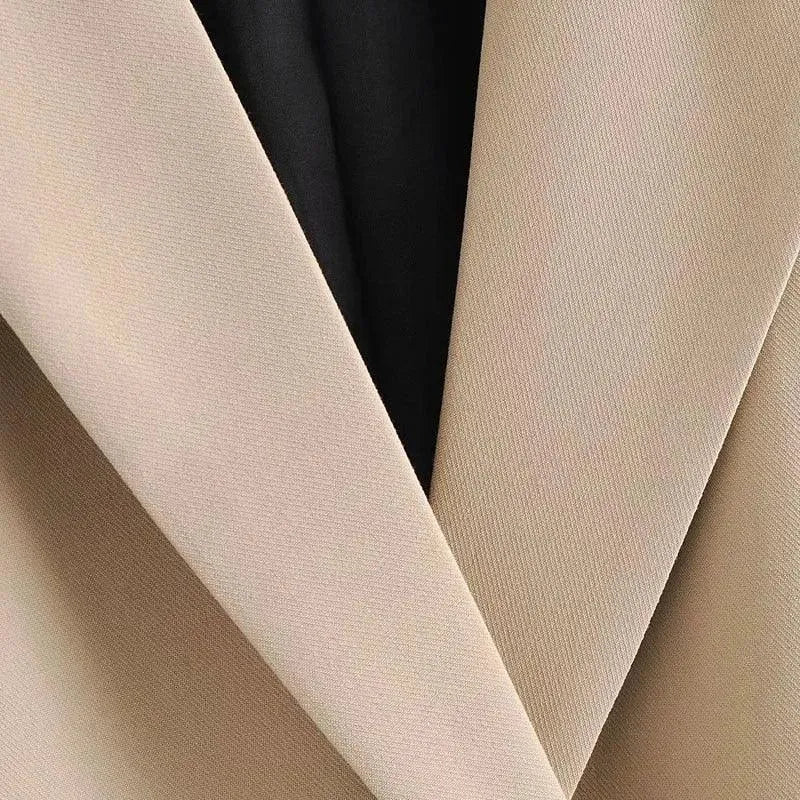 Women's Casual Loose Fit Blazer - Plain Solid Color Lightweight Jacket for Office, Business, and Everyday Wear
