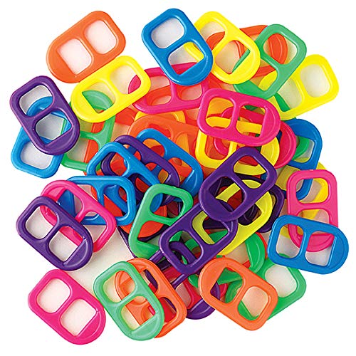 The Beadery Soda Pop Tab Hot Multi Color Beads for Jewelry Making - DIY Craft Beads for Bracelets, Necklaces & Keychains - Perfect for Arts & Crafts Projects and Gift Making