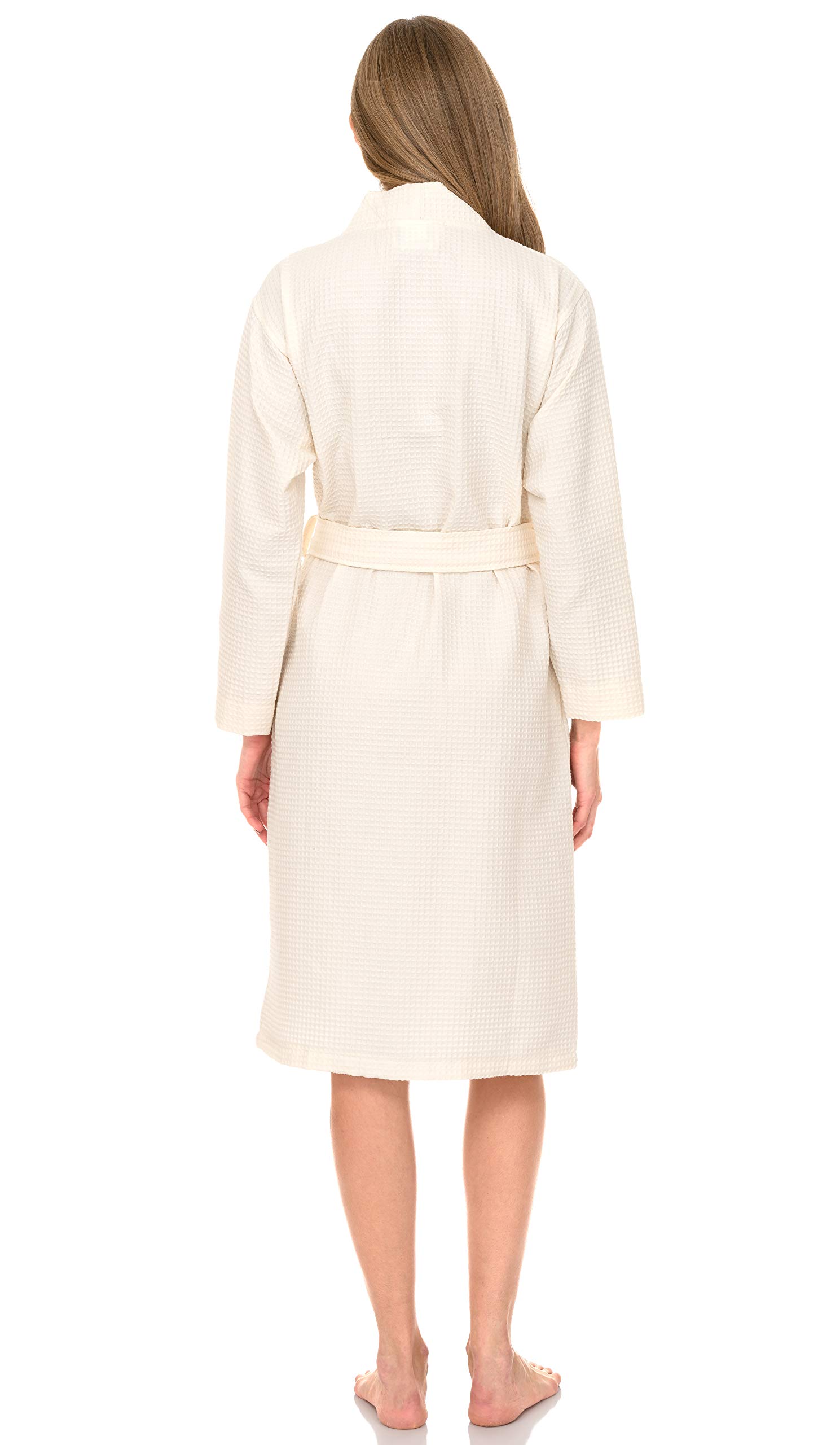 TowelSelections Women's Waffle Kimono Spa Bathrobe - Soft & Cozy Bath Robe for Women | Perfect for Spa, Relaxation & Lounging at Home