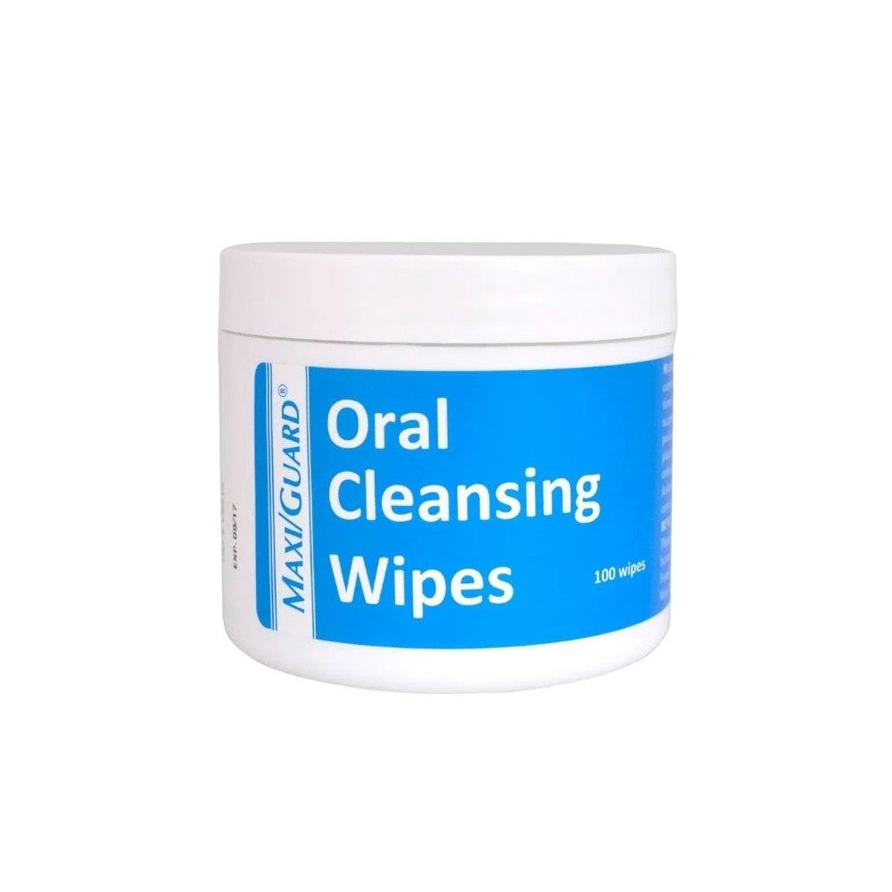 MAXI/GUARD Oral Cleansing Wipes for Dogs & Cats - Dental Hygiene Wipes for Pets, Freshens Breath & Removes Plaque - Perfect for Home & Vet Use