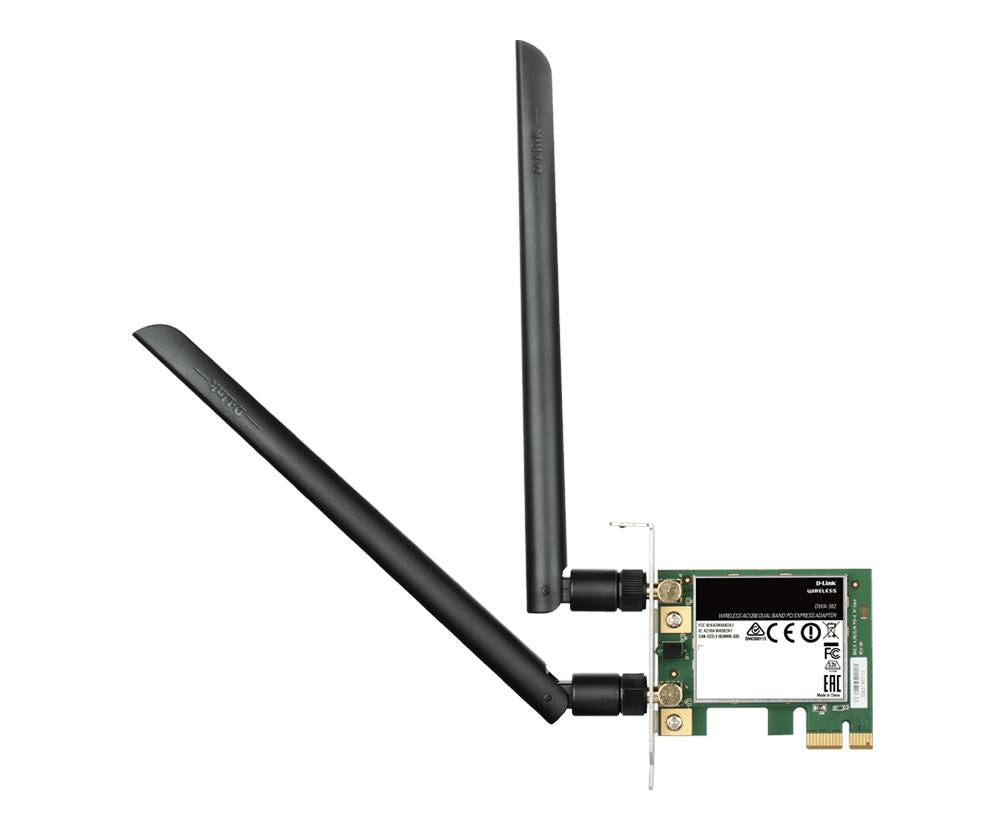 D-Link DWA-582 Wireless AC1200 Dual Band PCI Express Adapter - High-Speed WiFi Card for Desktop PCs | Perfect for Gaming, Streaming & Online Work