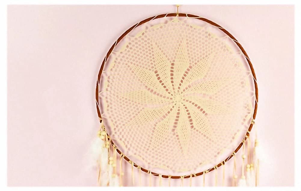 Large Handmade Macrame Dream Catchers with Feathers - 16 x 46 Inch Boho Wall Hanging Decor for Bedroom, Wedding, Nursery & Home Decoration | Perfect for Bohemian Style Rooms, Baby Showers & Spiritual Spaces