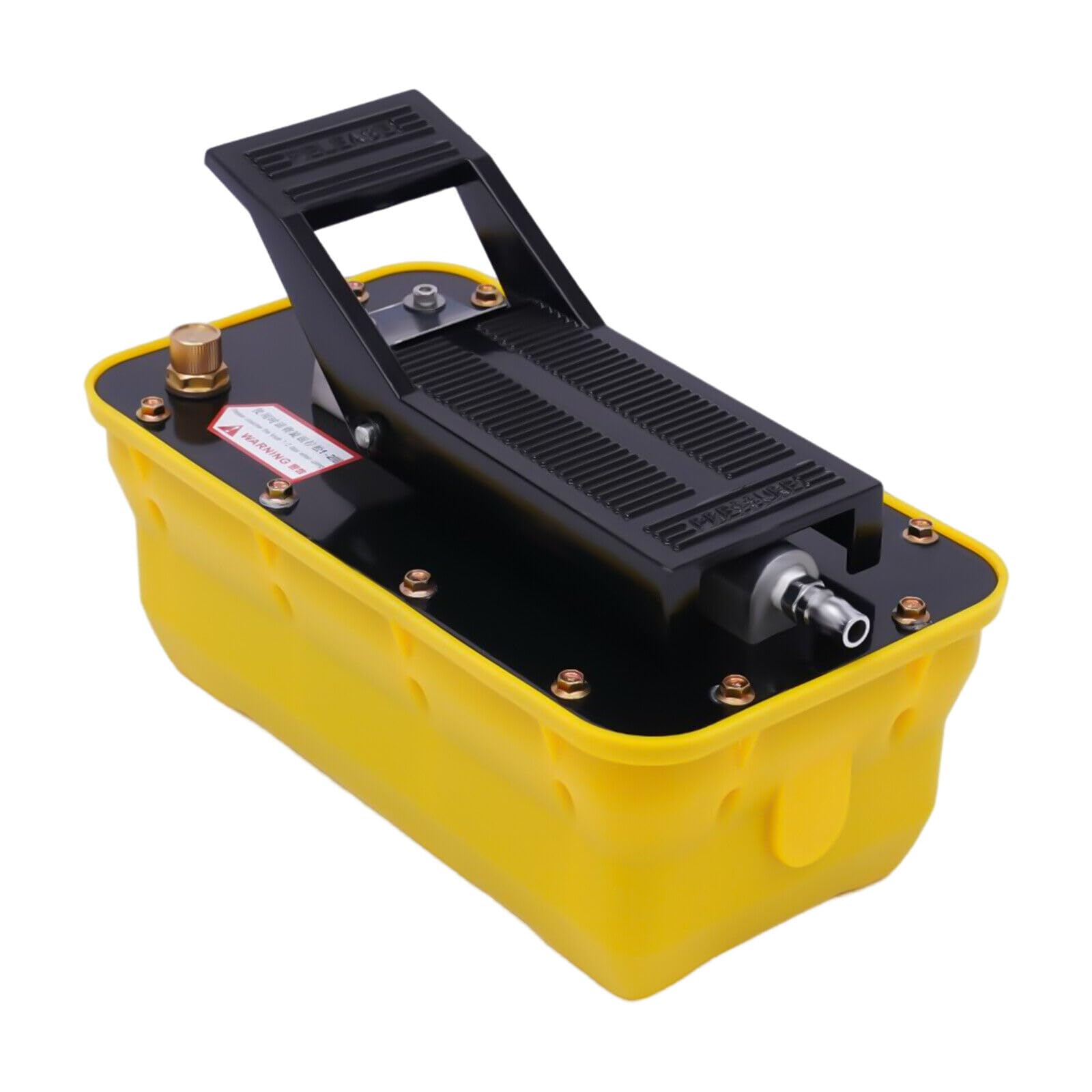 10 Ton 10000PSI Air Hydraulic Pump - High Pressure Pneumatic Foot Pump for Auto Body Frame Machine, Rotary Lift & Porta Power with 2.3L Capacity & Hose - Perfect for Car Repair Shops, Hydraulic Pressing & Heavy Duty Lifting